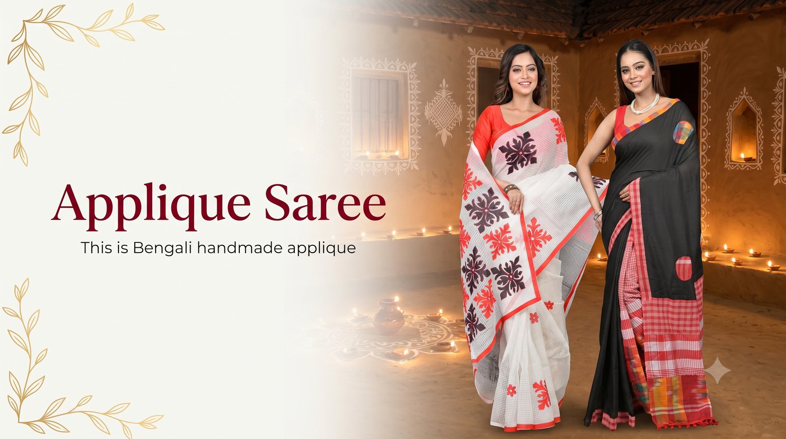 Applique Sarees