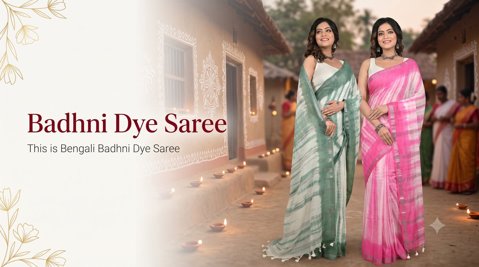 Badhni Dye Sarees