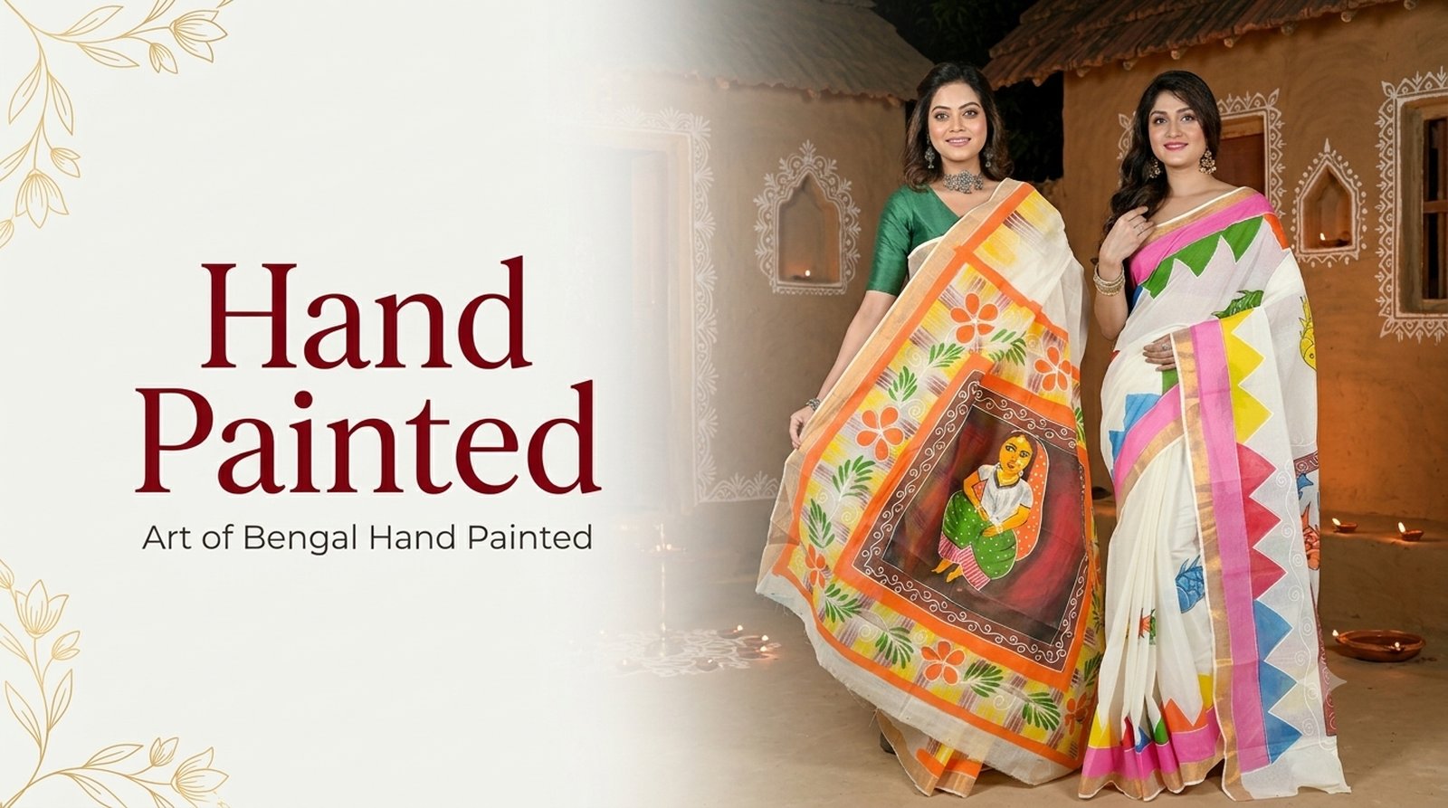 Hand Painted Sarees