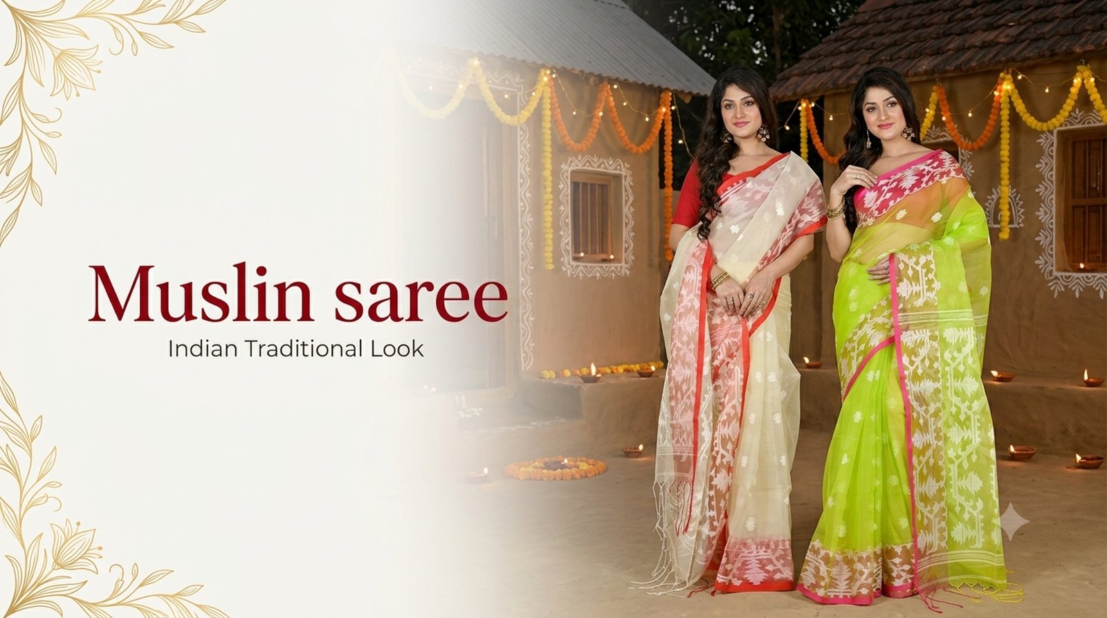 Muslin sarees