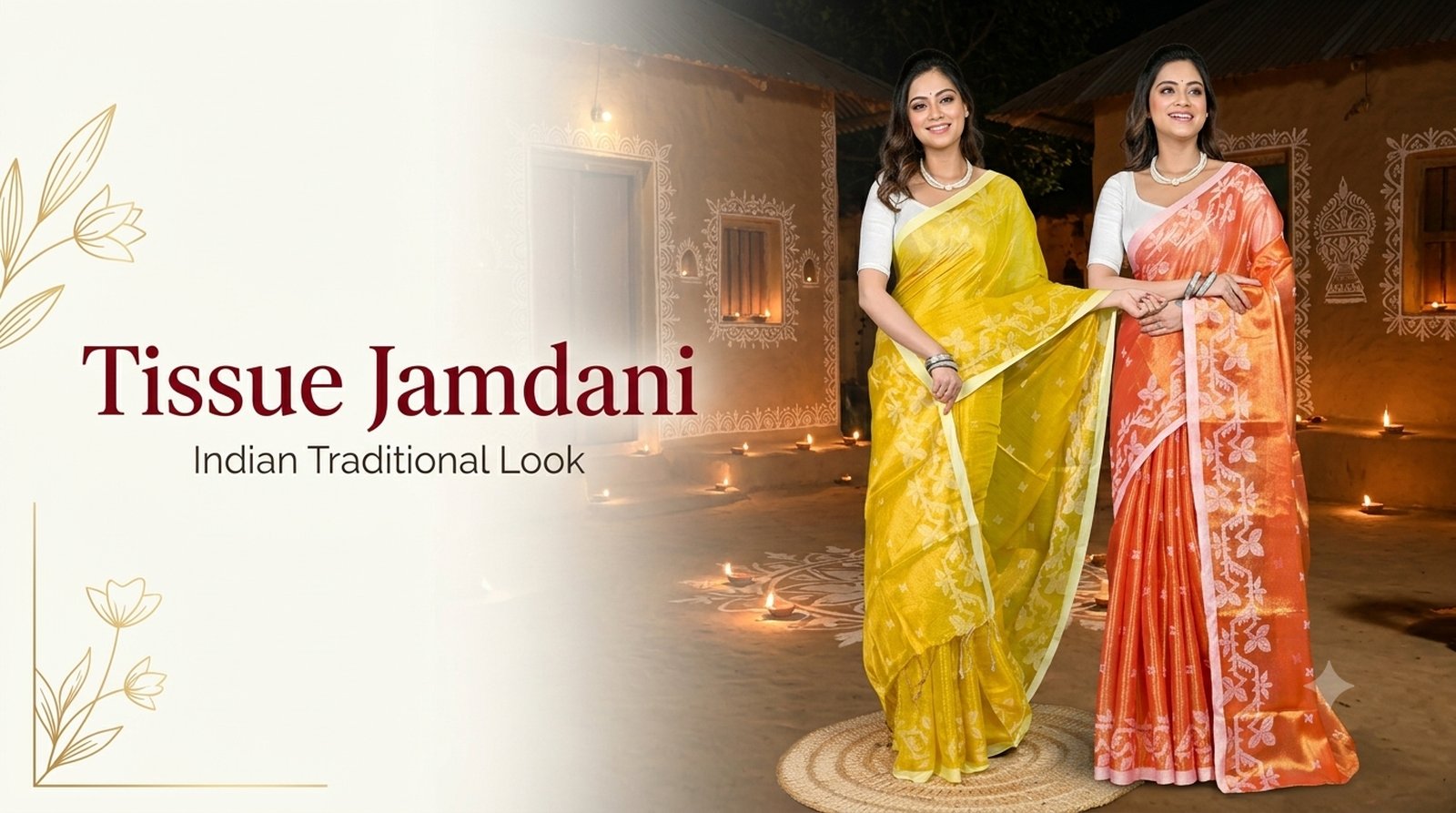Tissue Jamdani Sarees