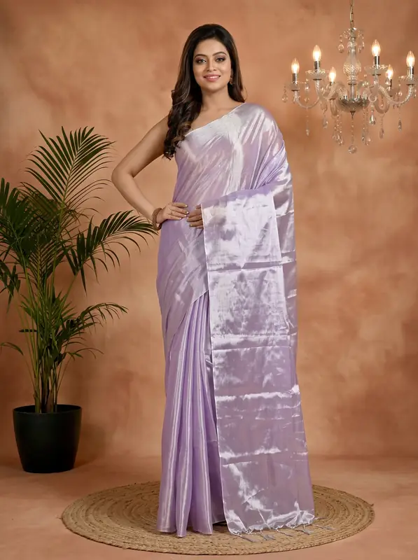 DipDiya Cotton Silk Silver Tisuka Than Loom to Love Handloom Sarees