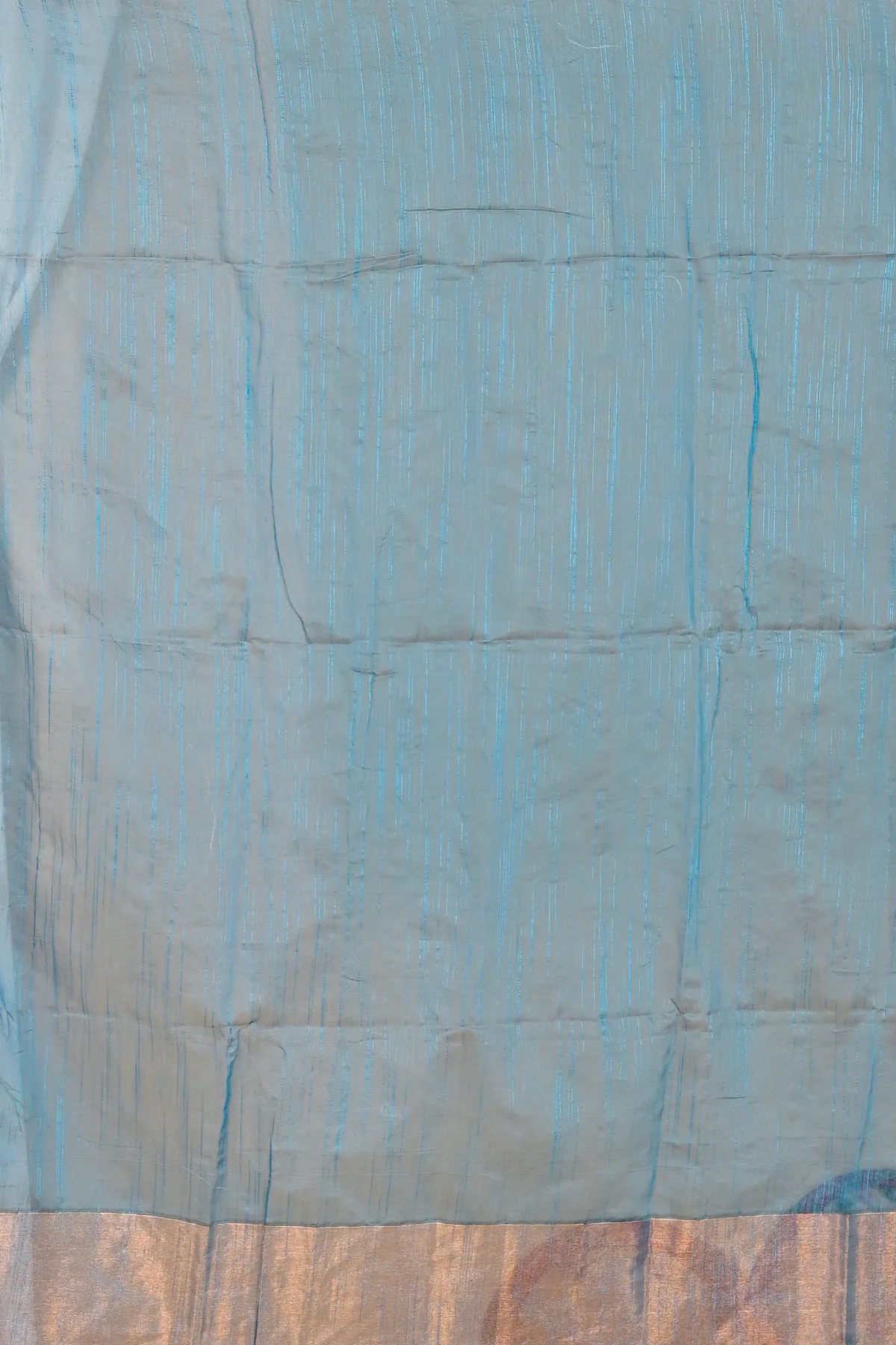 DipDiya Blended Cotton Blue Slabaka Moli Artisan Woven Handloom Sarees