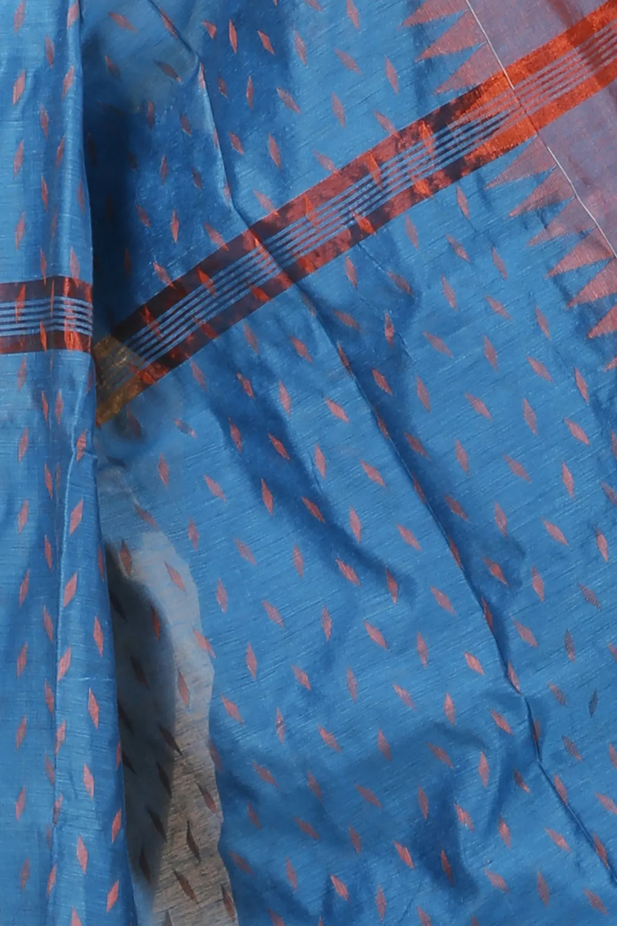 DipDiya Blended Cotton Bottle Green Prisha Heritage Elegance Handloom Sarees