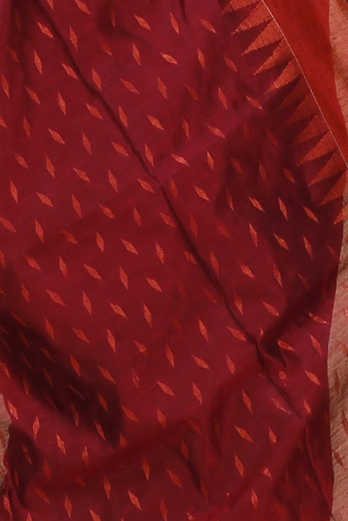 DipDiya Blended Cotton Brown Prisha Pure Bengali Grace Handloom Sarees