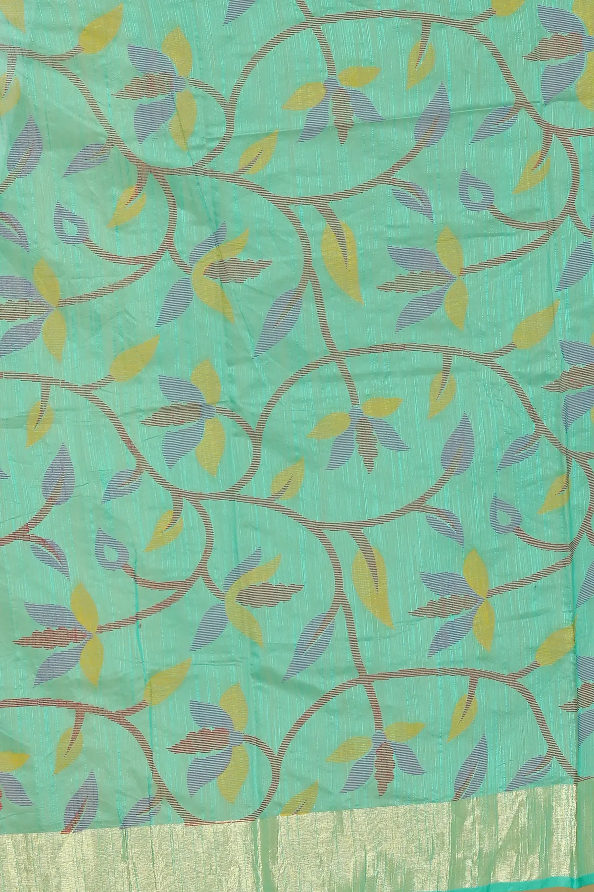 DipDiya Blended Cotton Dark Green Narento Tradition in Every Thread Handloom Sarees