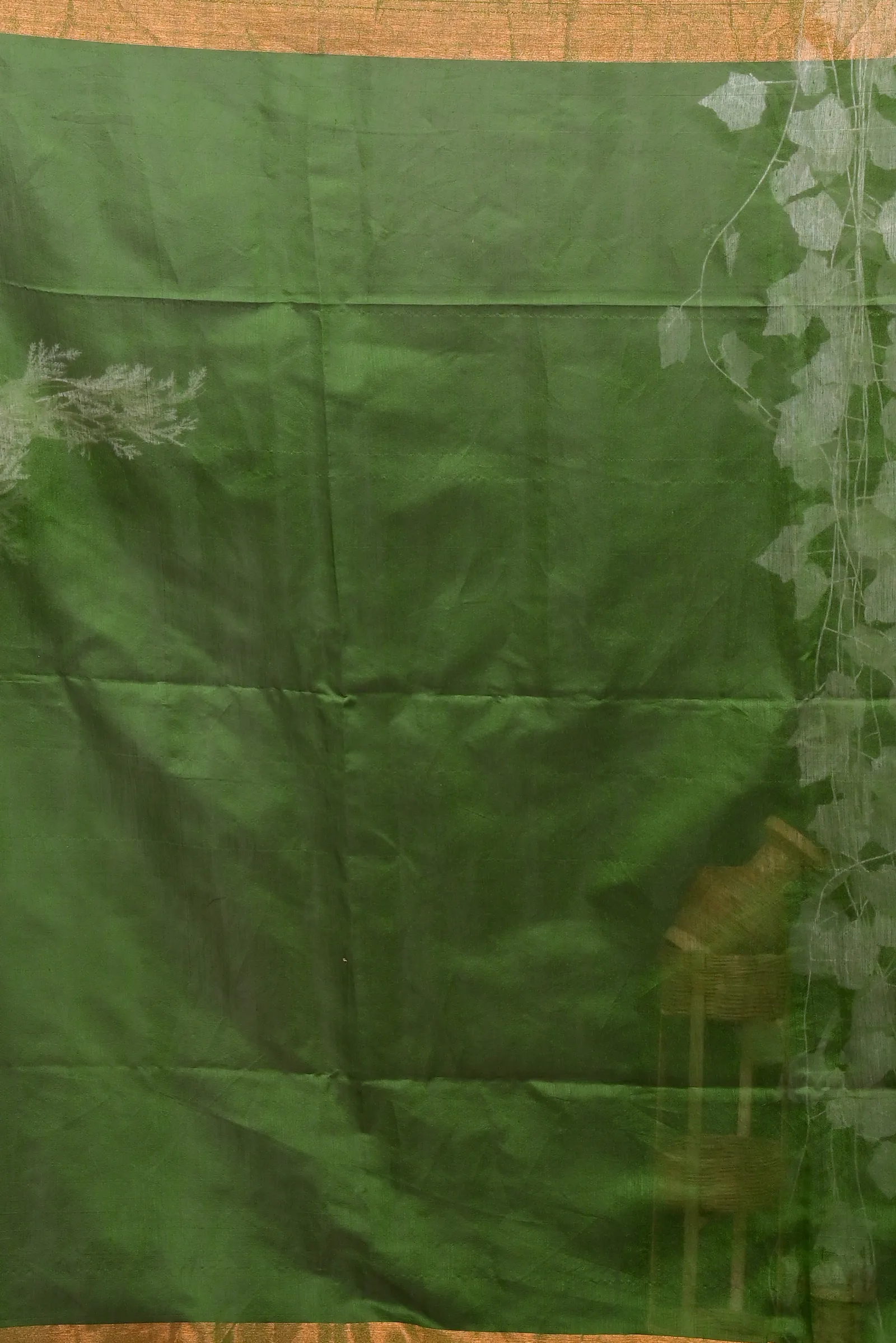 DipDiya Blended Cotton Dark Green Purpel Foyani Heritage Elegance Handloom Sarees