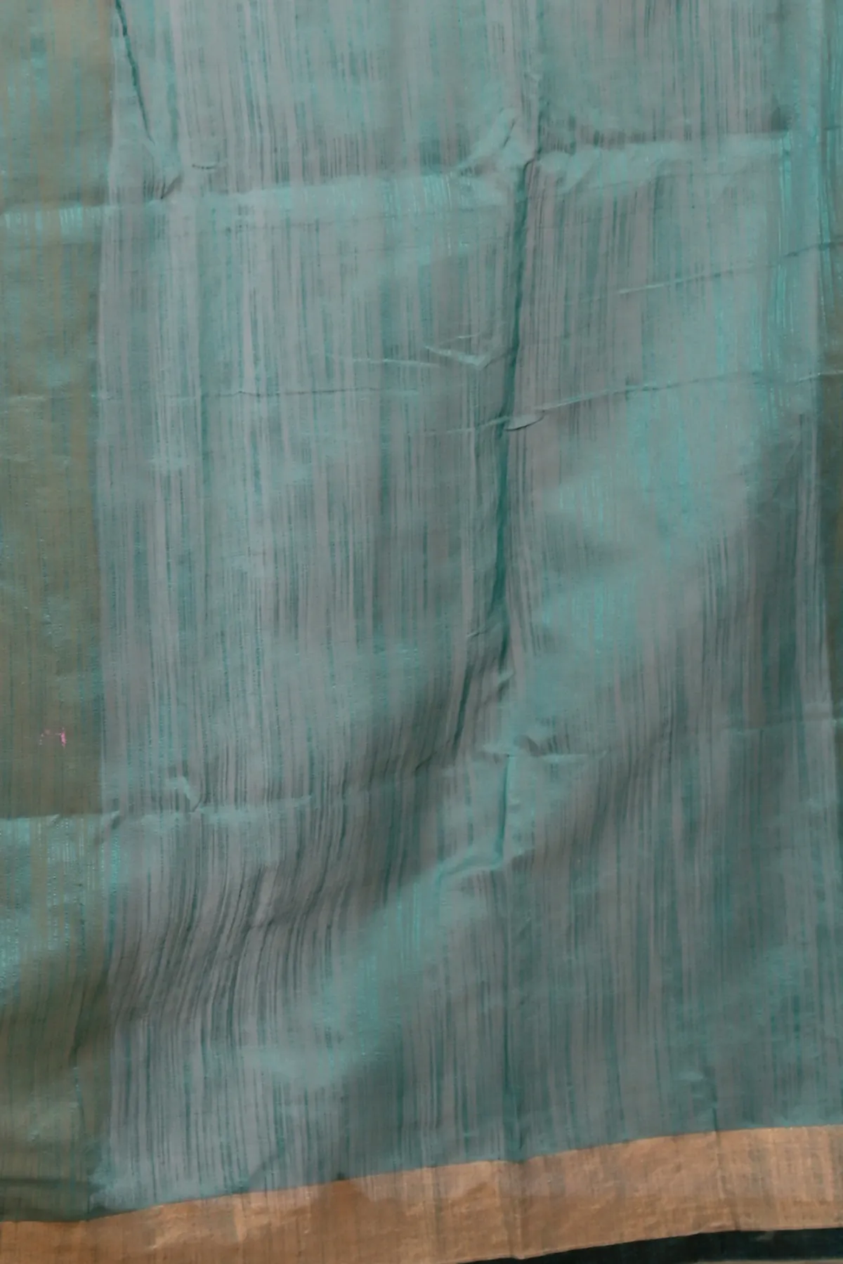 DipDiya Blended Cotton Green Anito Traditional Elegance Hand Painted Sarees