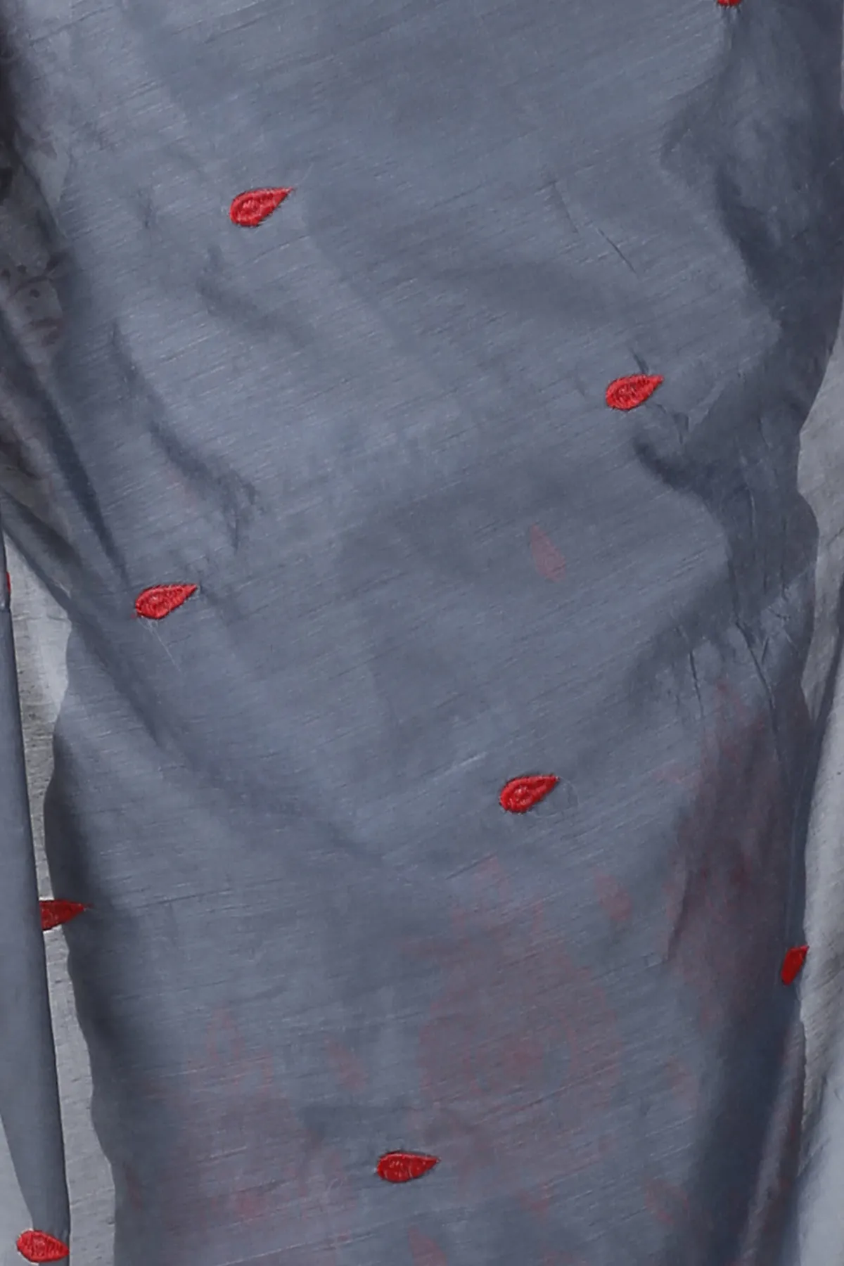 DipDiya Blended Cotton Grey Tabu Woven with Tradition Handloom Sarees