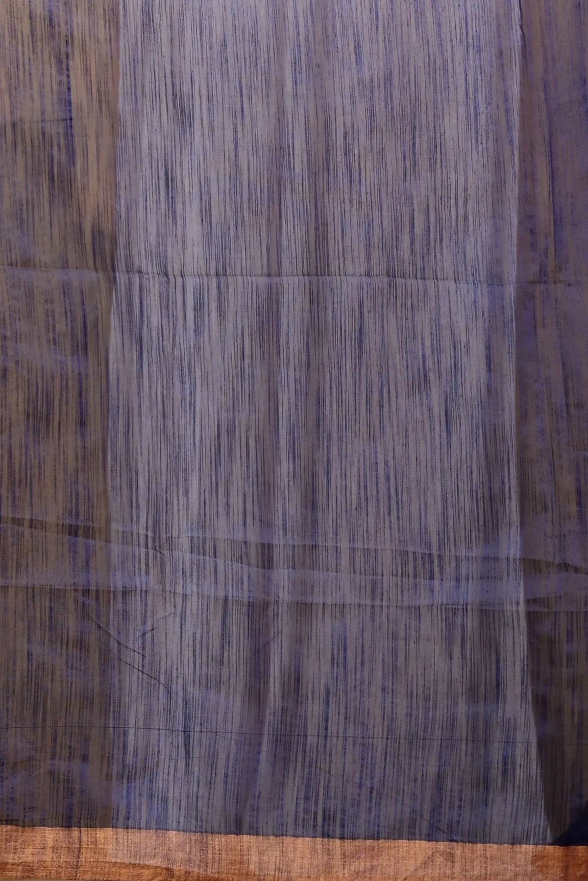 DipDiya Blended Cotton Naby Blue Anito Weaves with a Story Hand Painted Sarees