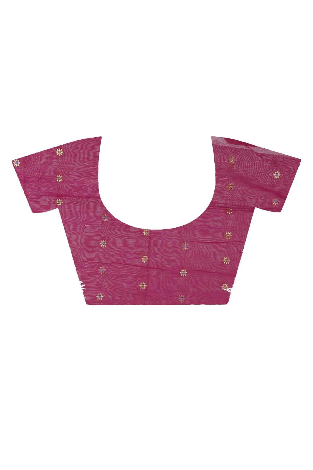 DipDiya Blended Cotton Purple Neel Regal Bengali Handloom Sarees