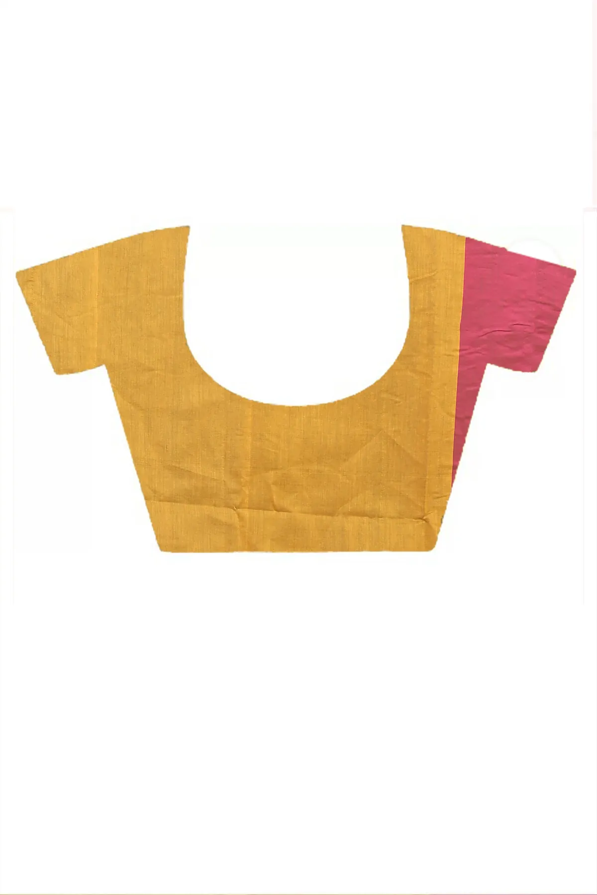 DipDiya Blended Cotton Rani Yellow Pisha Regal Bengali Handloom Sarees
