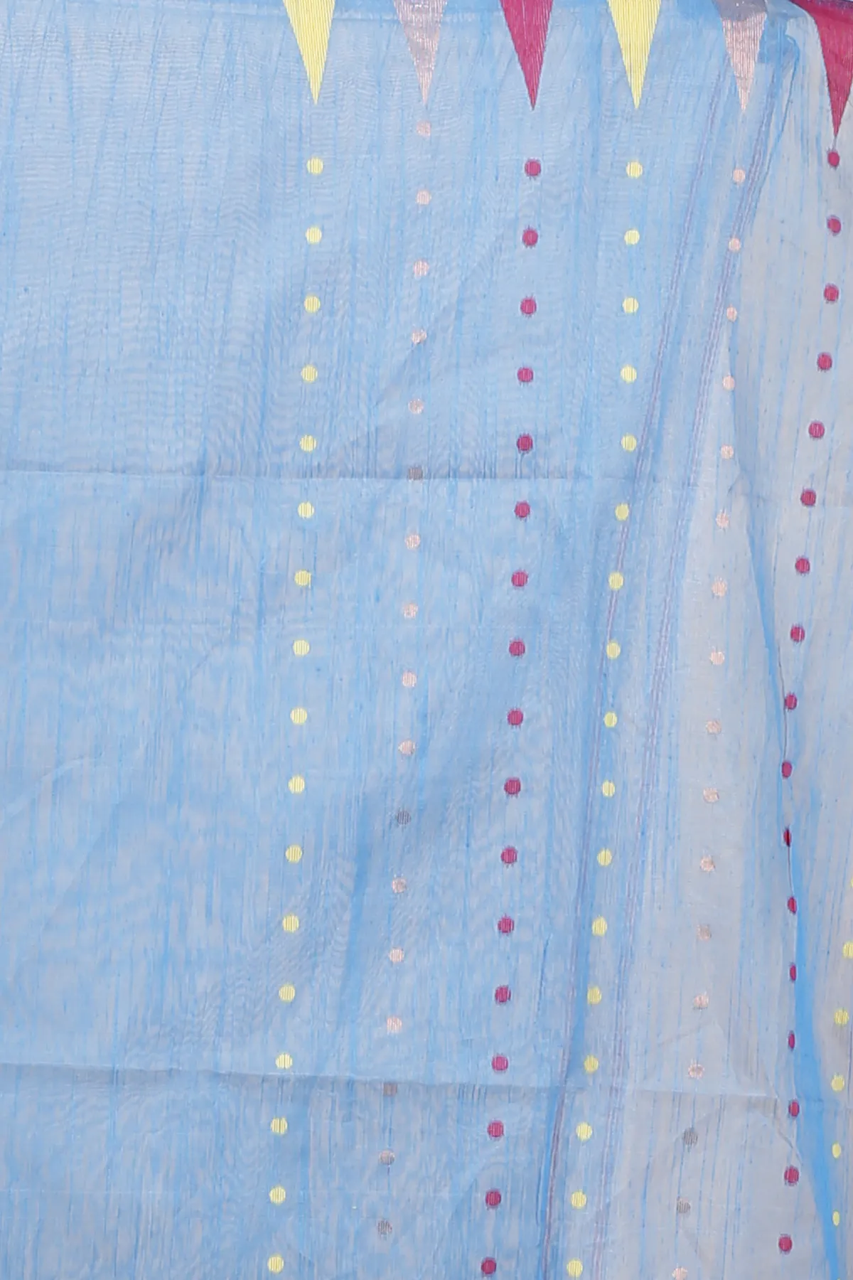 DipDiya Blended Cotton Sky Blue Pilu Stories of Bengal Handloom Sarees