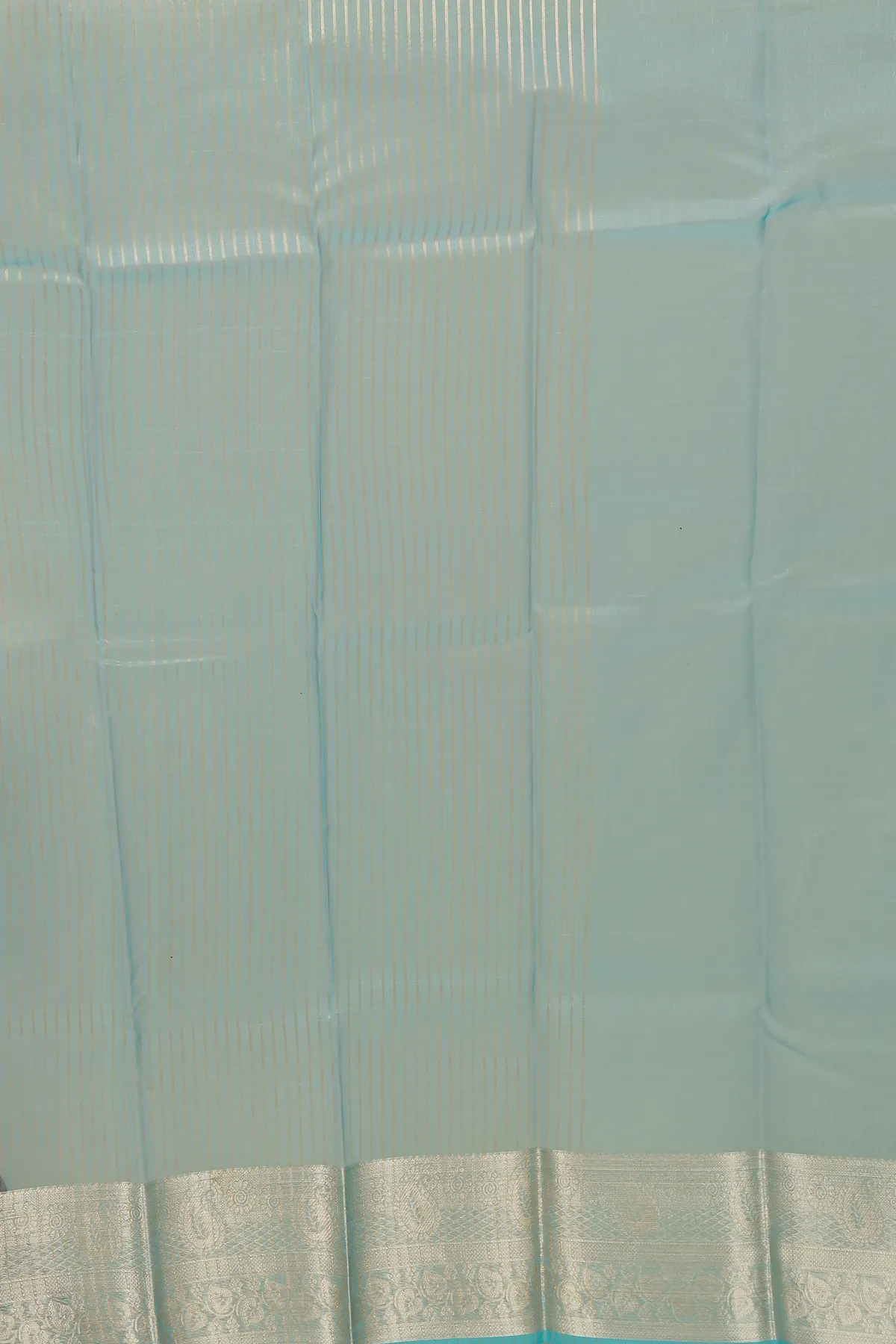 DipDiya Blended Cotton Sky Blue Sikto Traditional Elegance Handloom Sarees