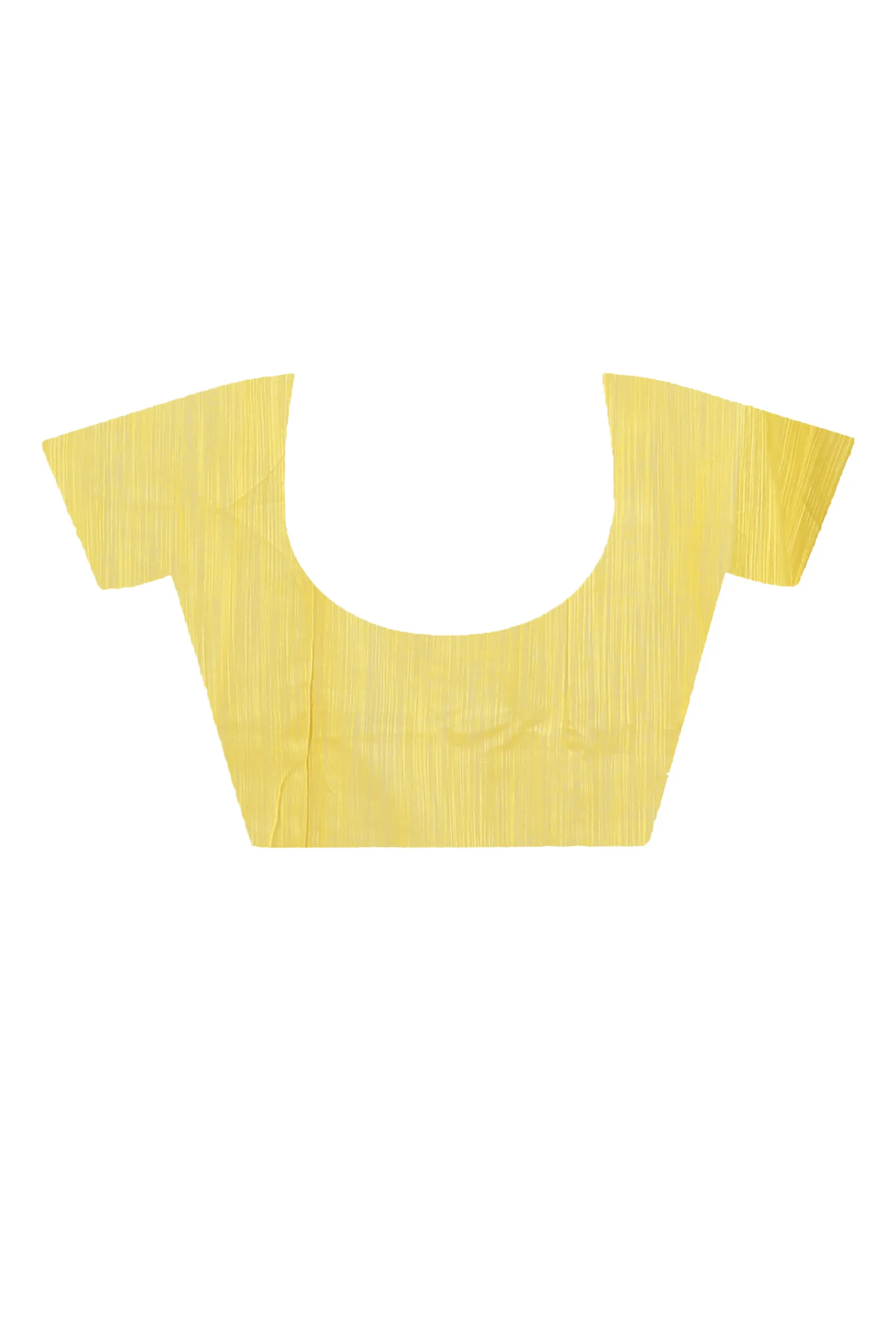 DipDiya Blended Cotton  Traditional Bengali Yellow Artisan Crafted Toshini Handloom Saree