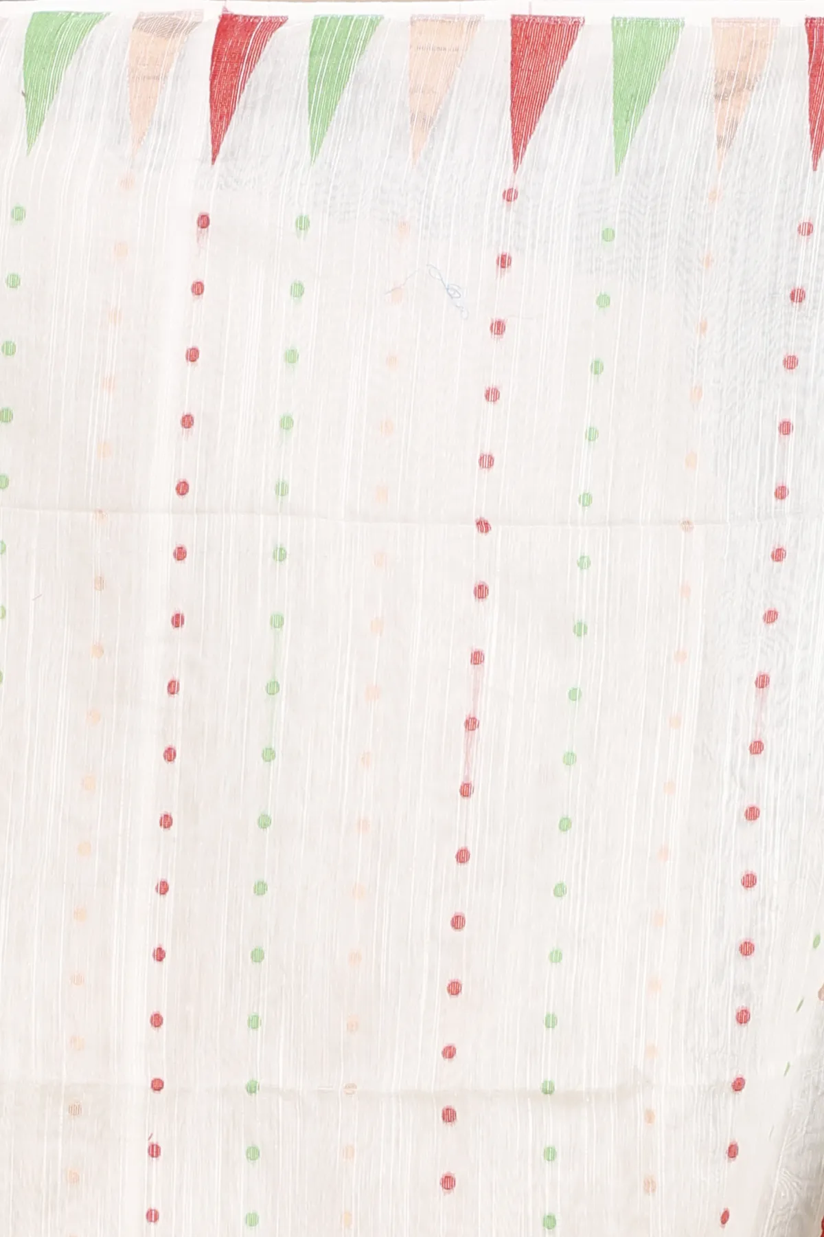DipDiya Blended Cotton White Pilu The Bengali Classic Handloom Sarees