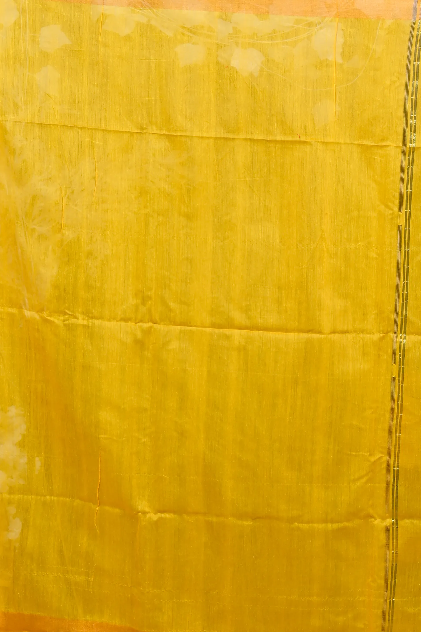 DipDiya Blended Cotton Yellow Red Foyani Handcrafted Elegance Handloom Sarees