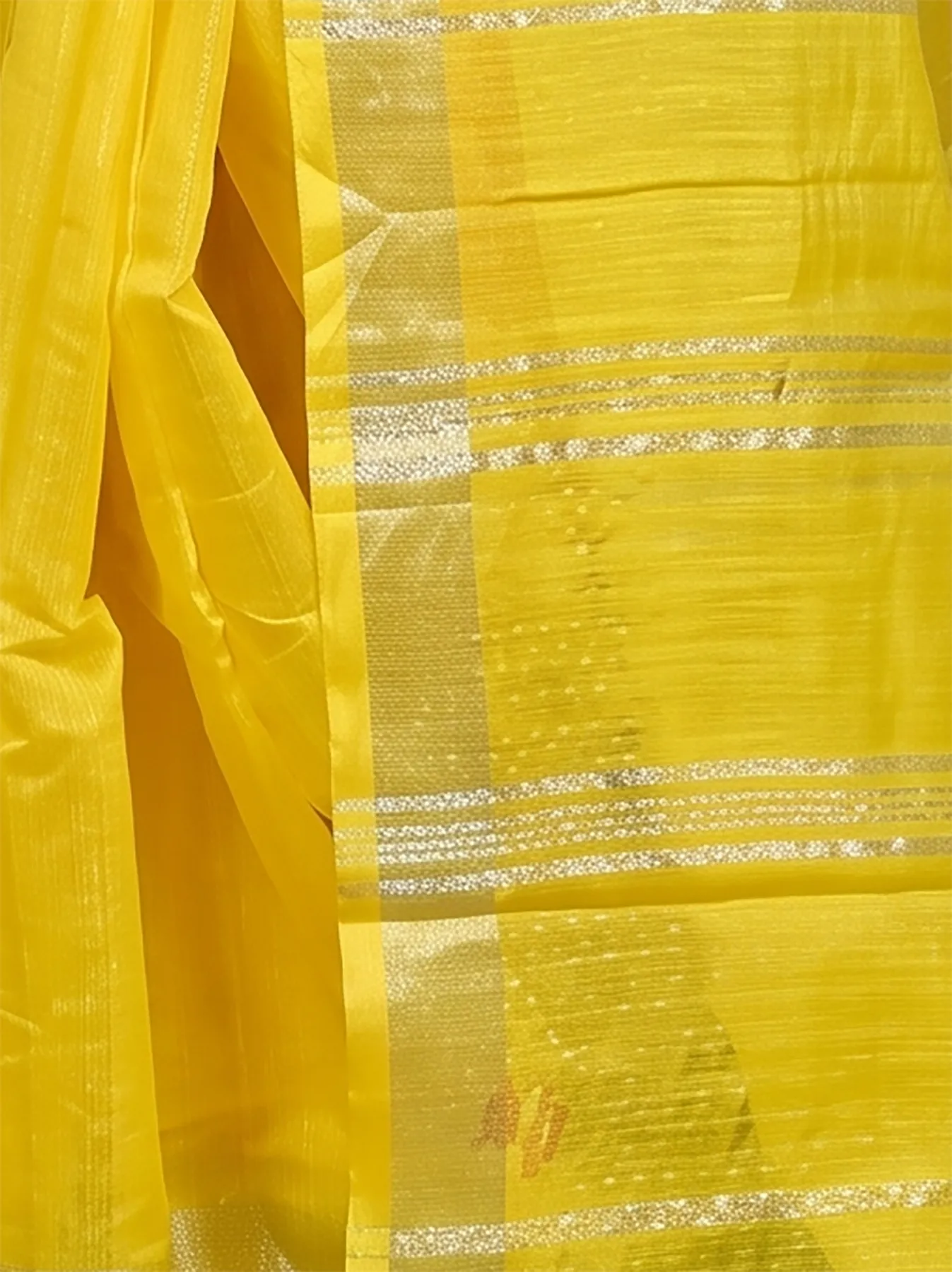 DipDiya Blended Cotton Yellow Samyra Heritage of Bengali Embroidery Handloom sarees
