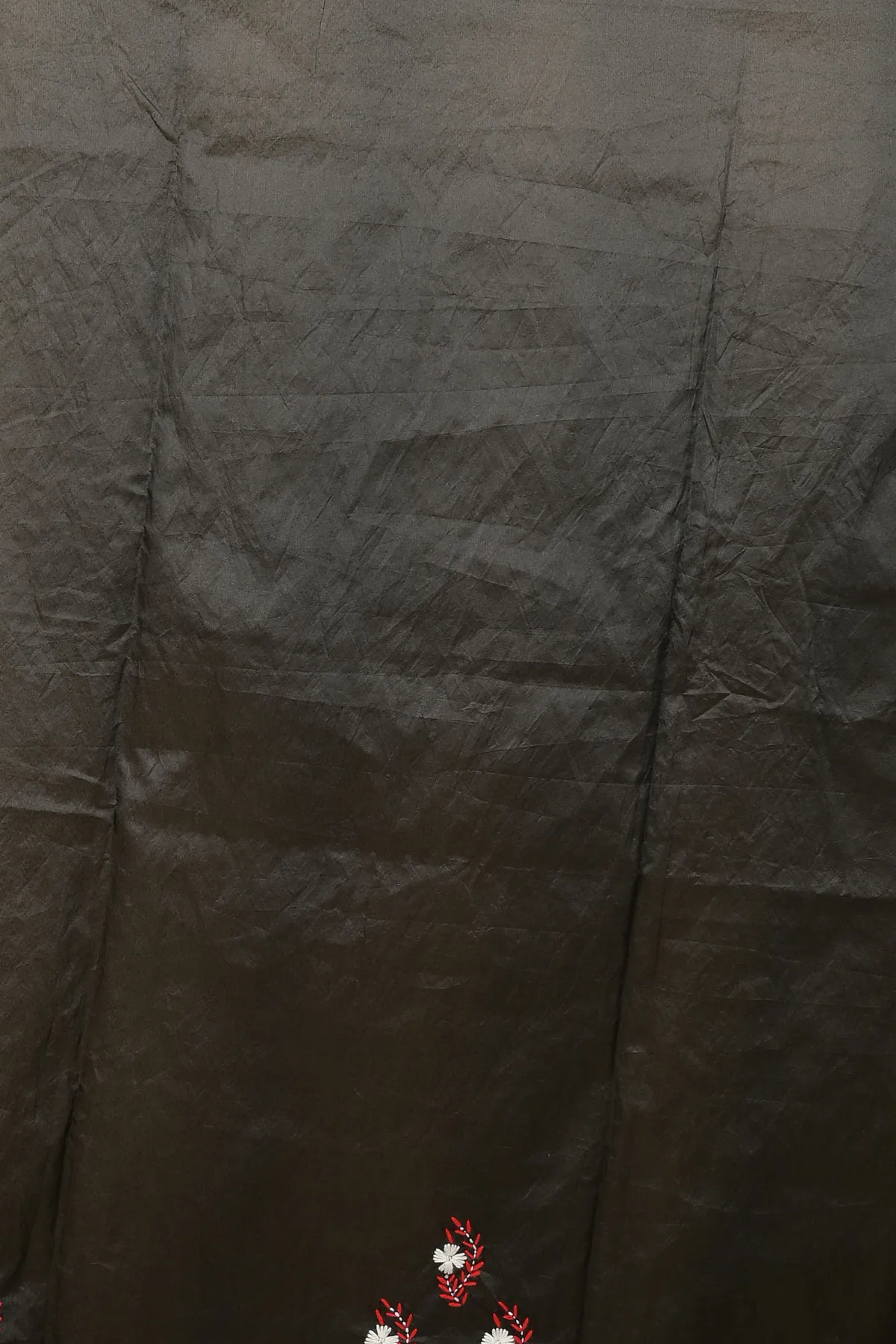 DipDiya Cotton Black Piaja Threads of Tradition Kantha Stitch Sarees