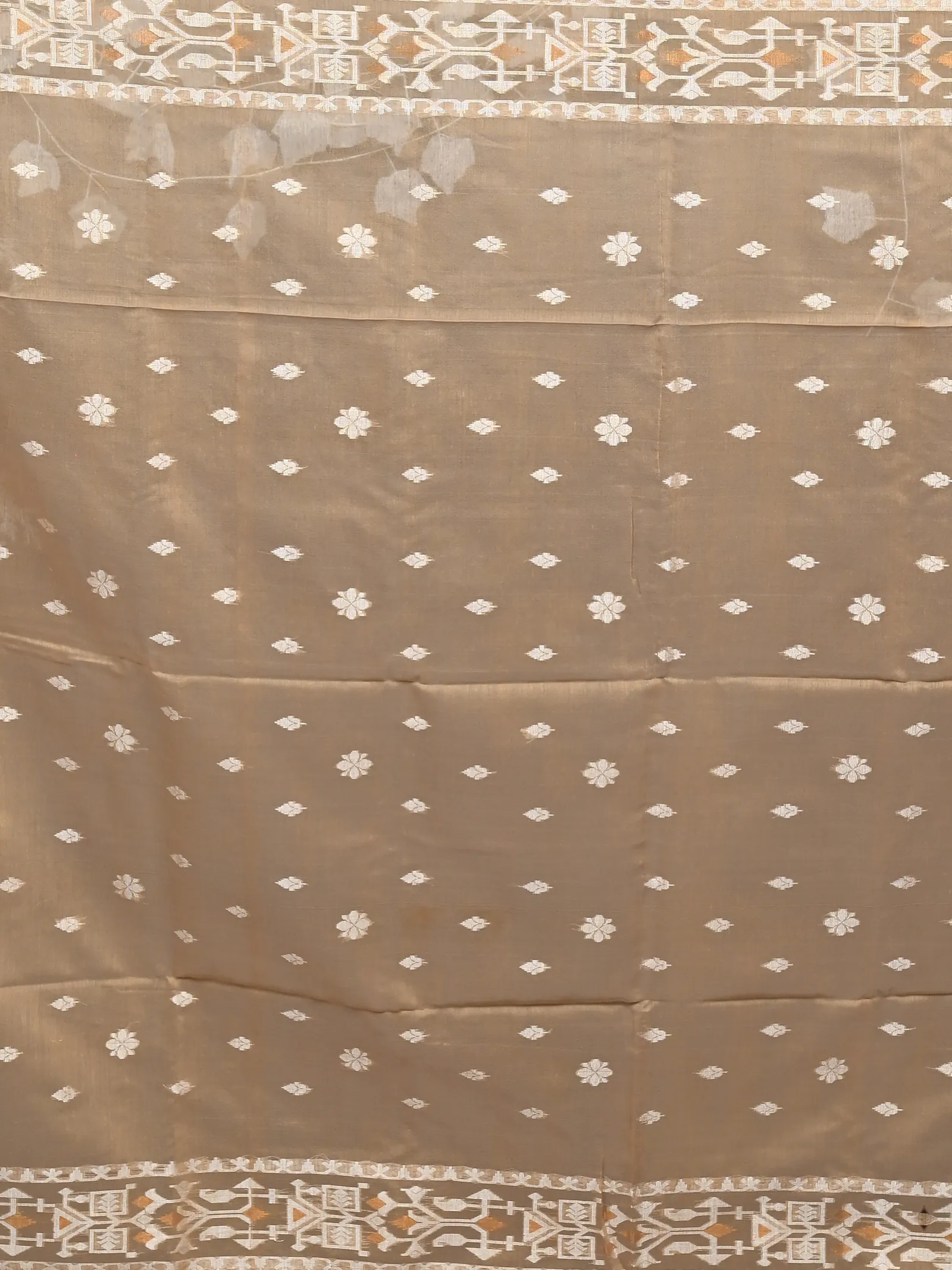 DipDiya Cotton Blend Brown Parlvi Traditional Elegance Handloom Sarees