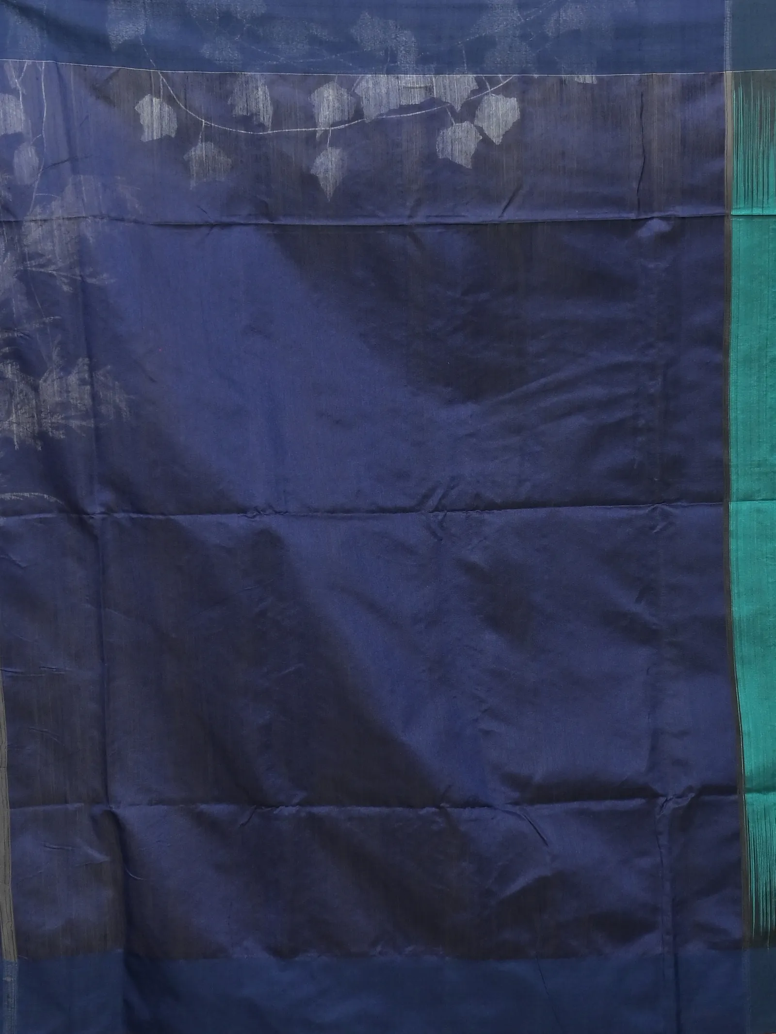 DipDiya Cotton Blend Green Naby Blue Parlkim Regal Bengali Ikkat Jharna Sarees
