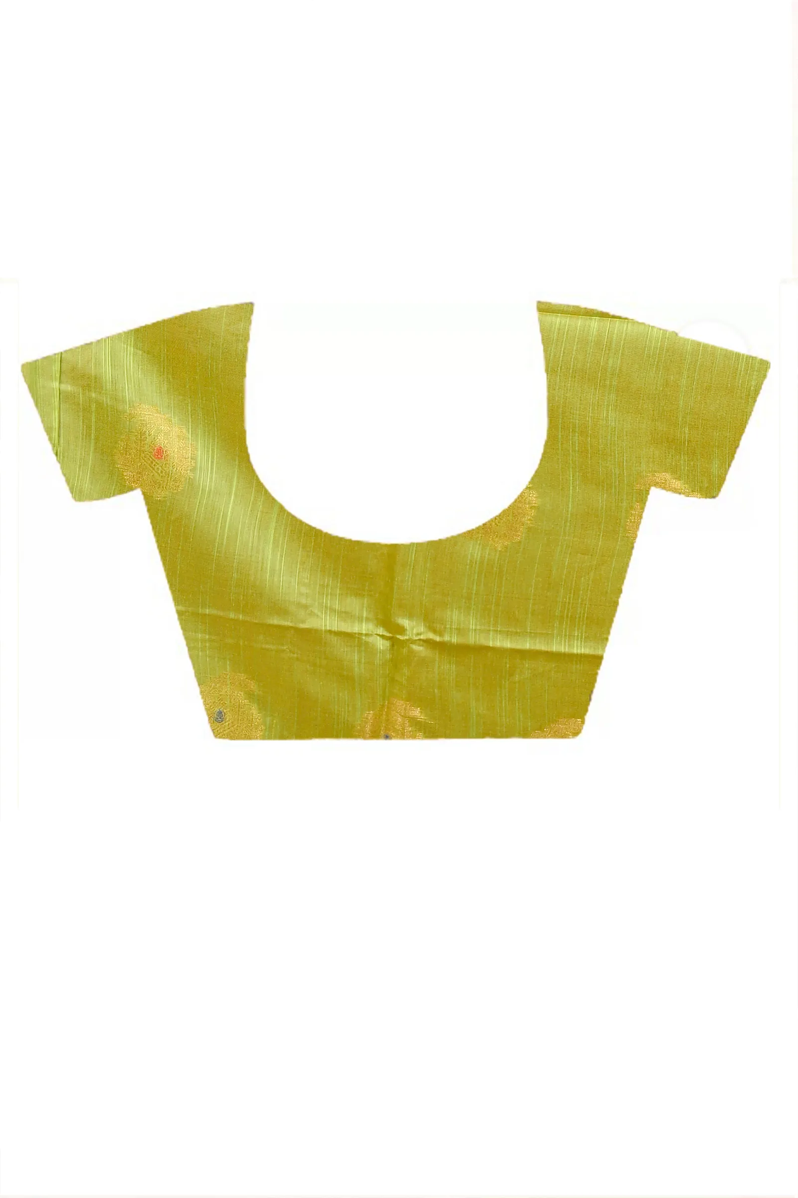 DipDiya Cotton Blend Orange Green Daymin Wrapped in Heritage Handloom Sarees