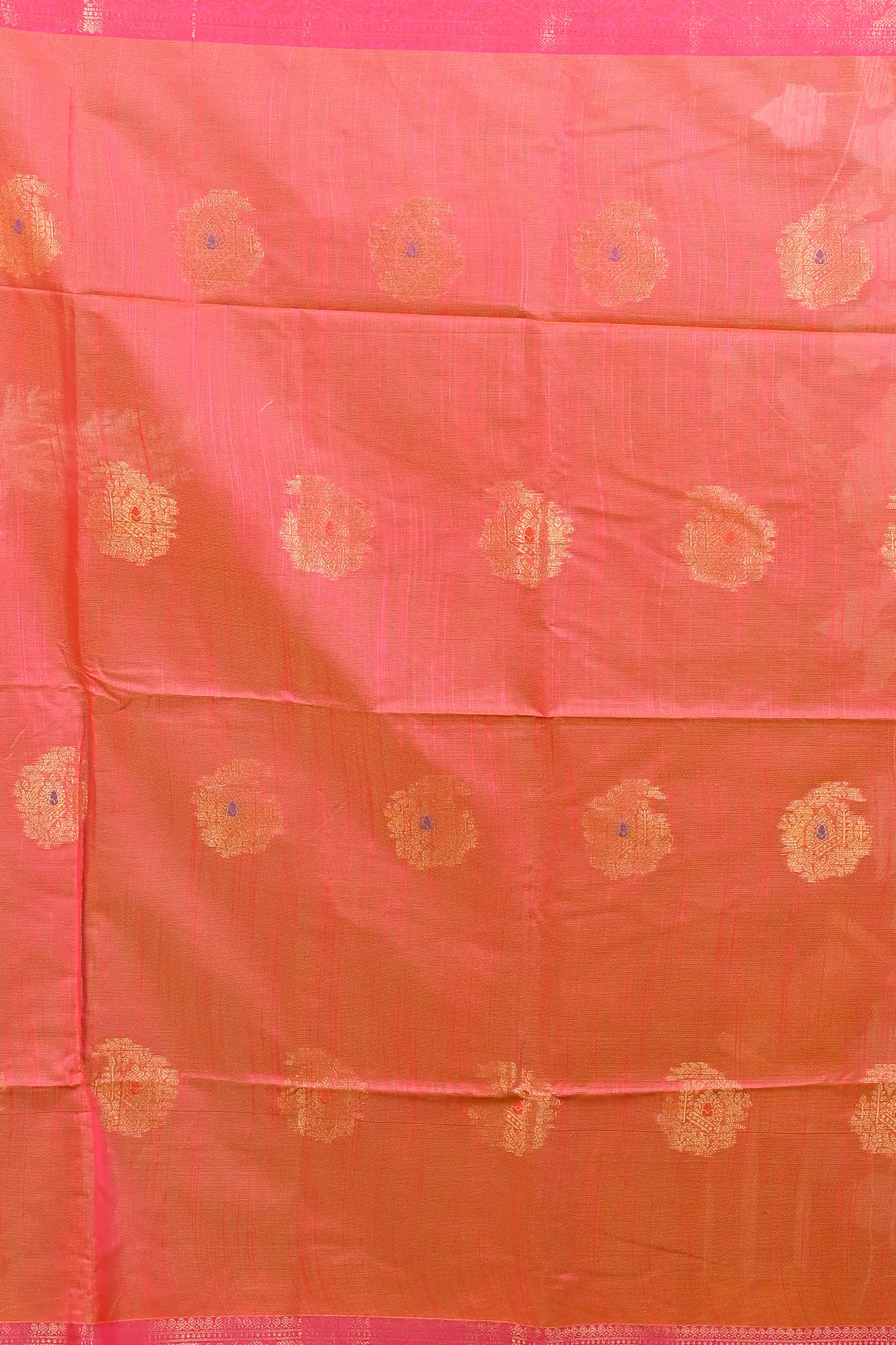 DipDiya Cotton Blend Pesta Green Pink Daymin Traditional Bengali Handloom Sarees