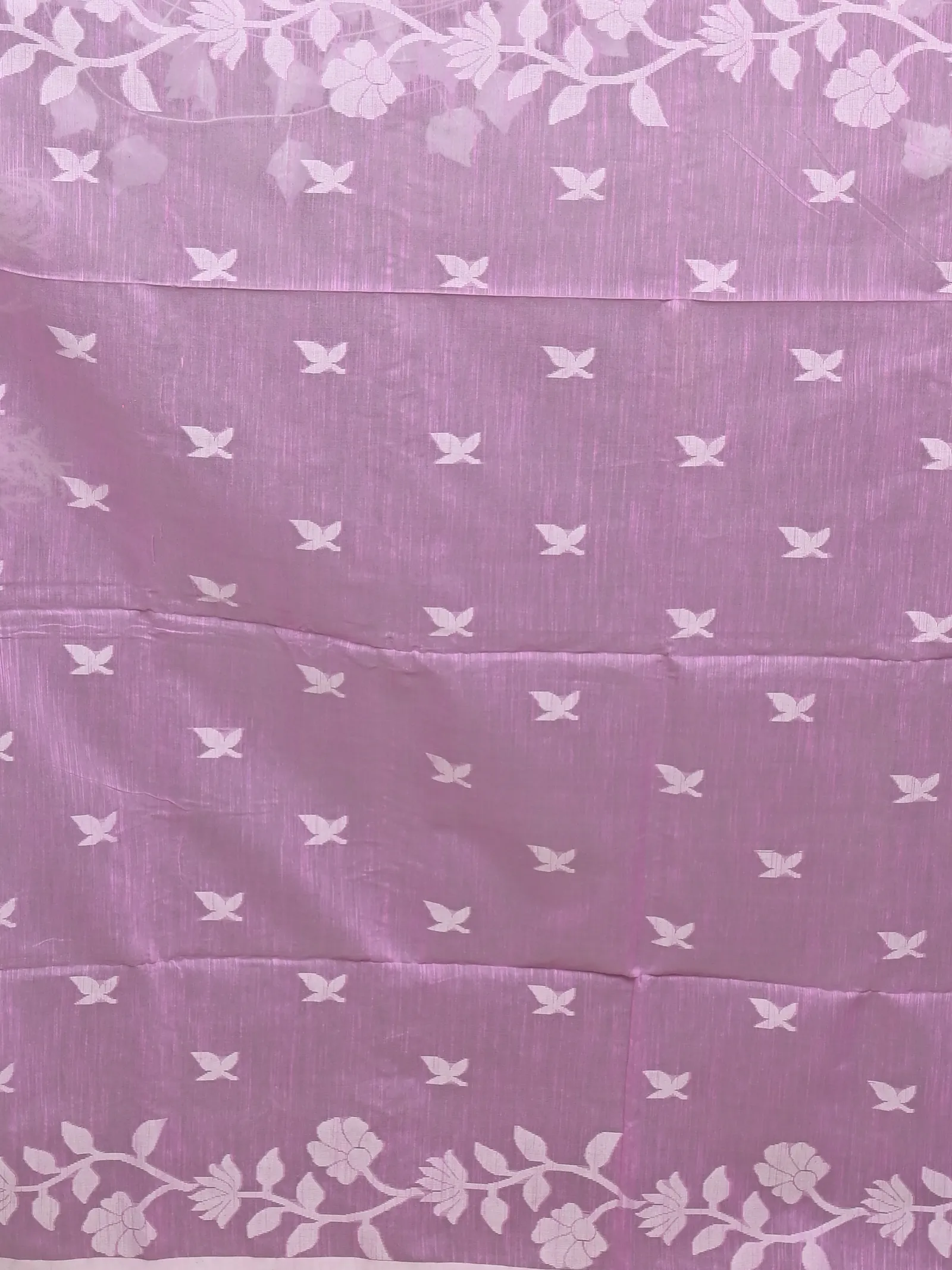 DipDiya Cotton Blend Pink Parlon Stories of Bengal Handloom Sarees