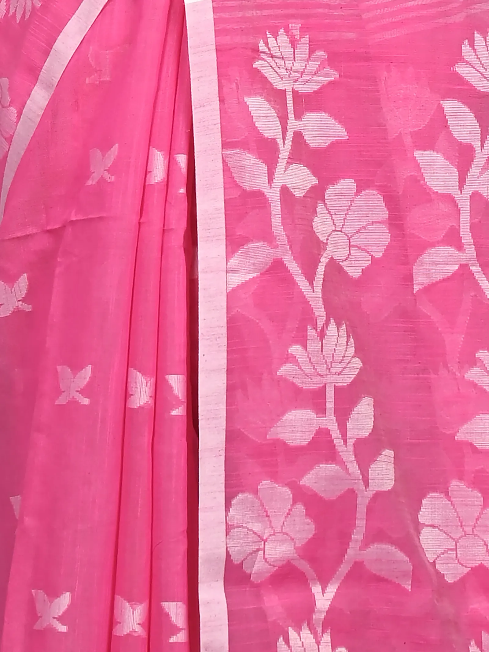 DipDiya Cotton Blend Purple Parlon Timeless Elegance Handloom Sarees
