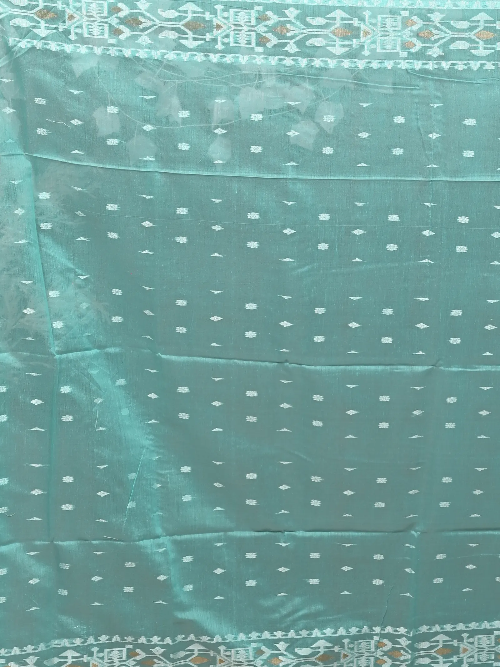 DipDiya Cotton Blend See Green Parlvi Woven with Tradition Handloom Sarees