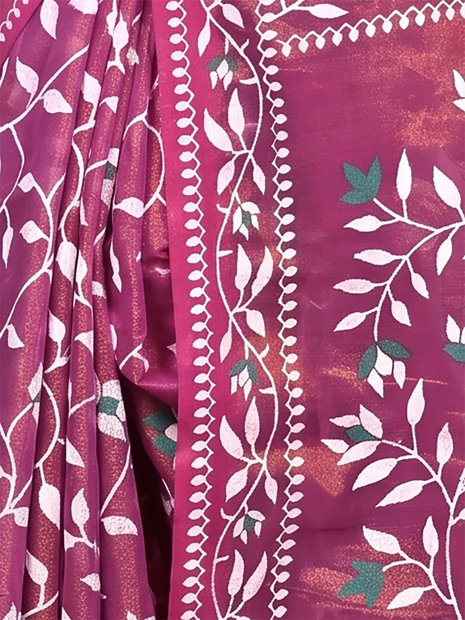 DipDiya Cotton Blend  Traditional Bengali Purpel Artisan Crafted Parbun Handloom Saree