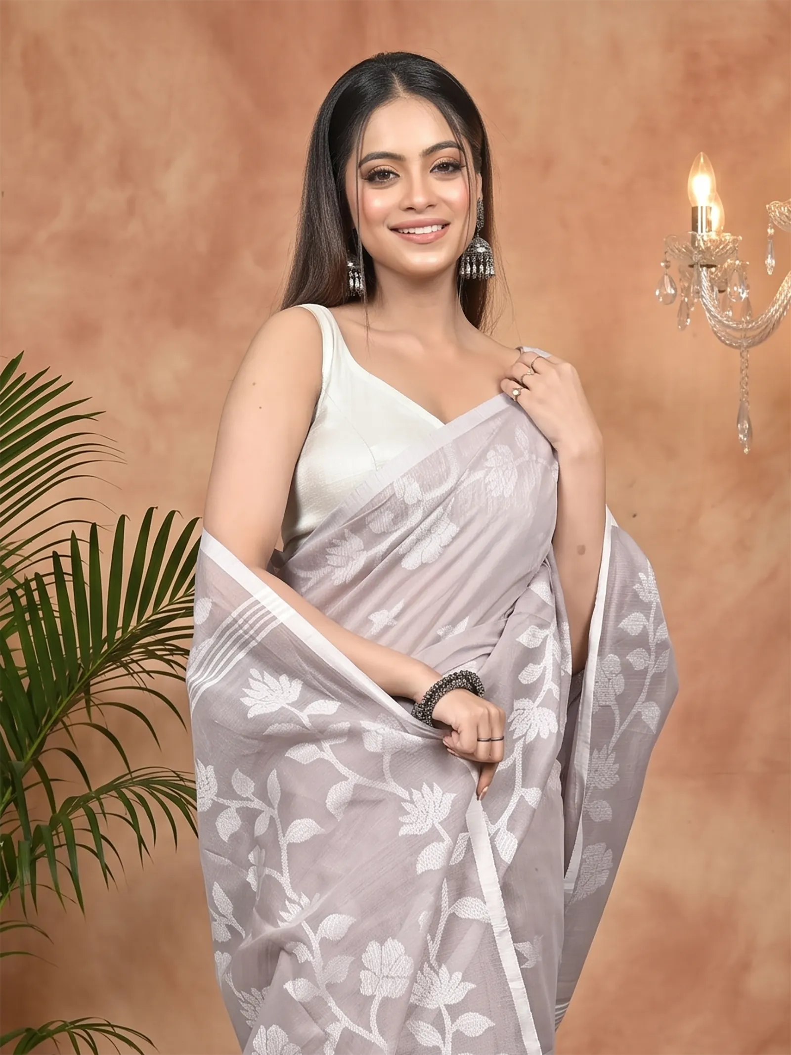 DipDiya Cotton Blend Wine Parlon Tradition in Every Thread Handloom Sarees