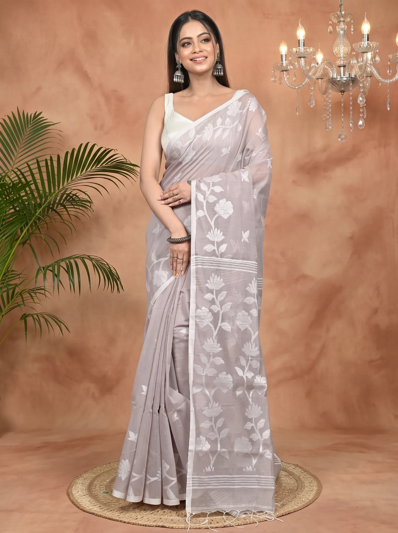 DipDiya Cotton Blend Wine Parlon Tradition in Every Thread Handloom Sarees