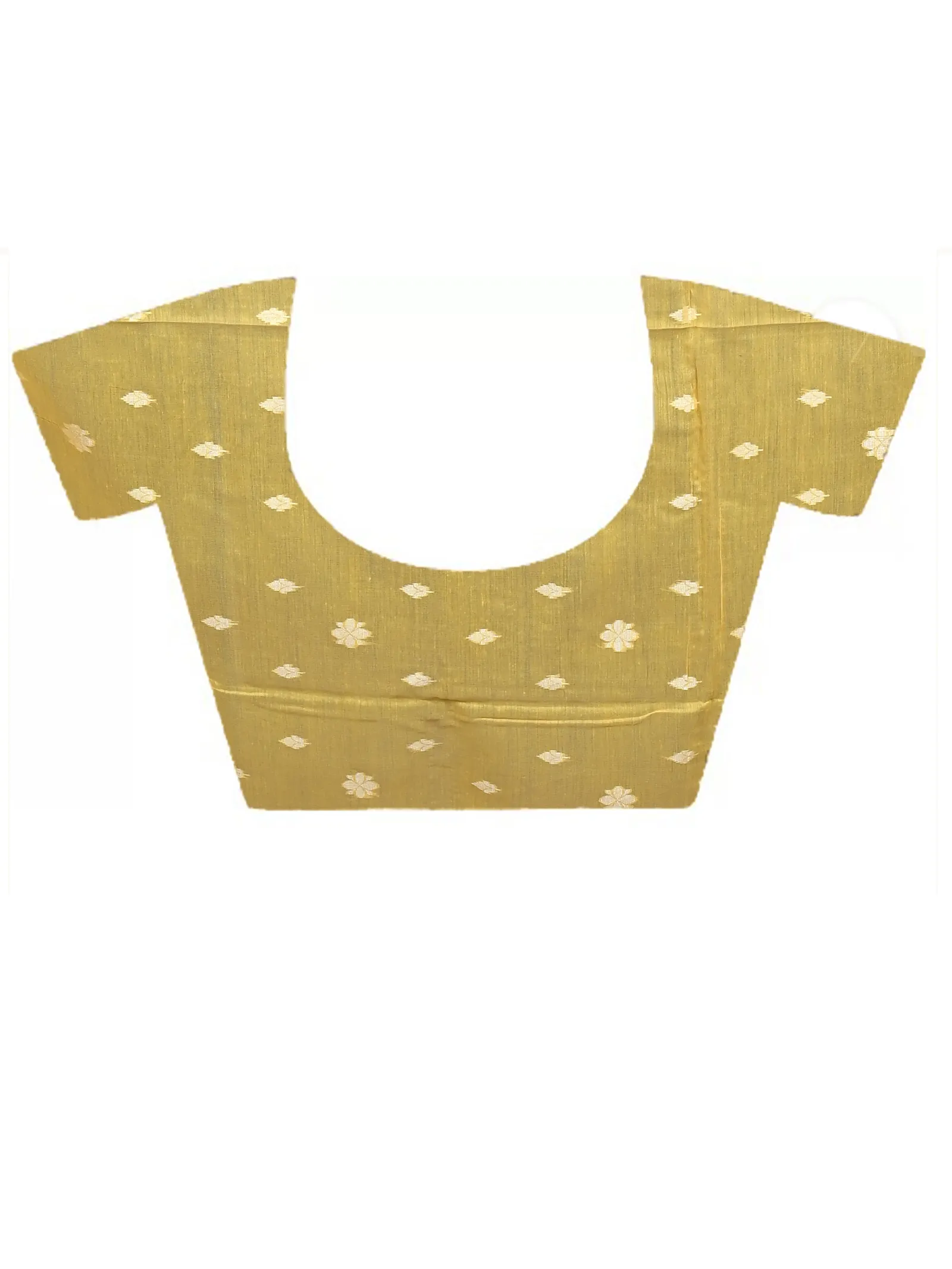 DipDiya Cotton Blend Yellow Parlvi Woven with Love Handloom Sarees