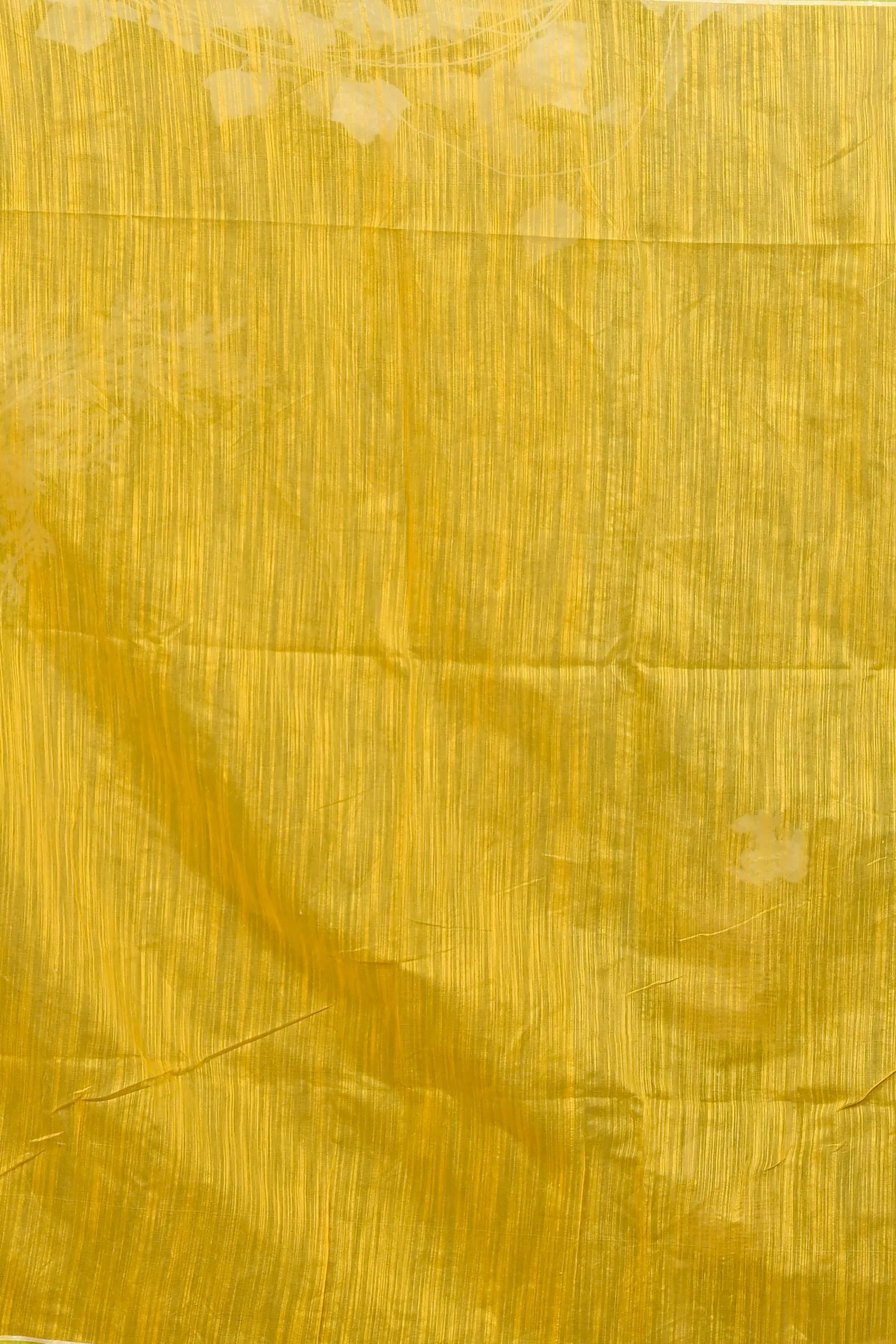 DipDiya Cotton Blend Yellow Red Deepsi Handloom Heritage Hand Painted Sarees
