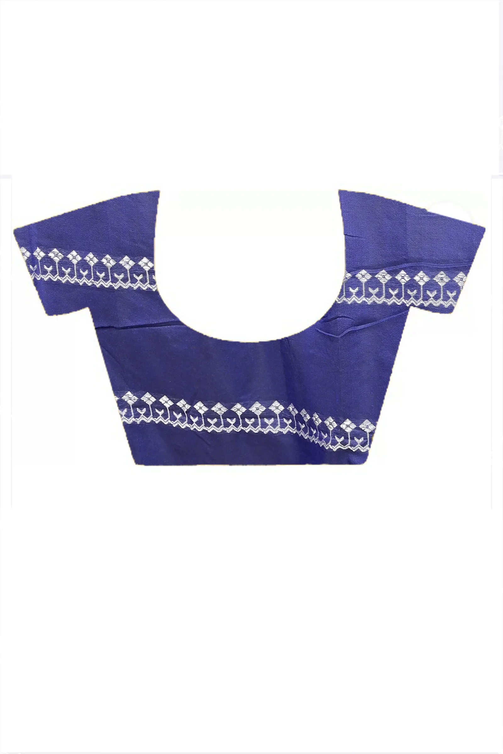 DipDiya Cotton Blended Blue Pareta Elegance in Every Weave Handloom Sarees