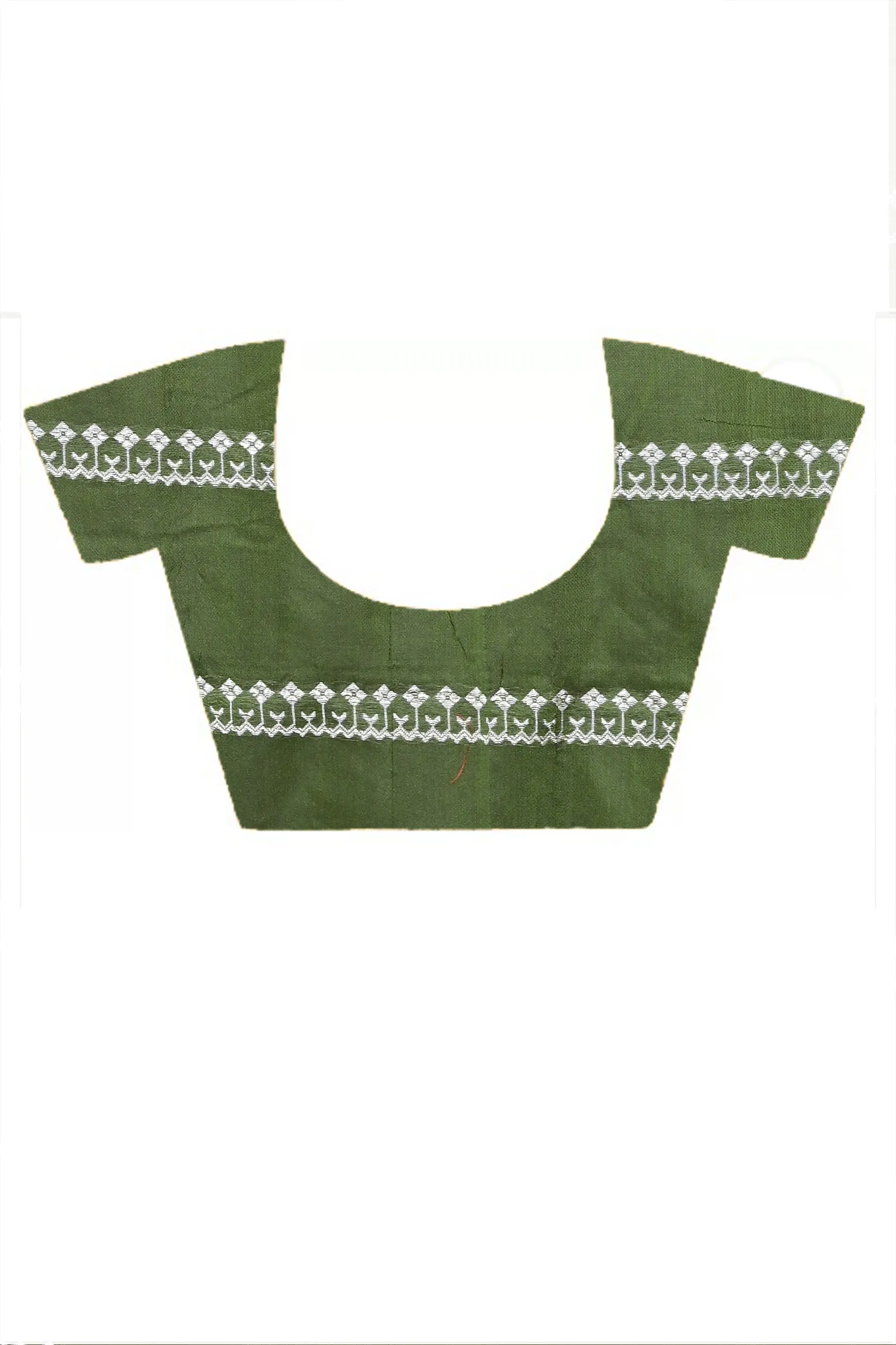 DipDiya Cotton Blended Green Pareta Crafted with Soul Handloom Sarees
