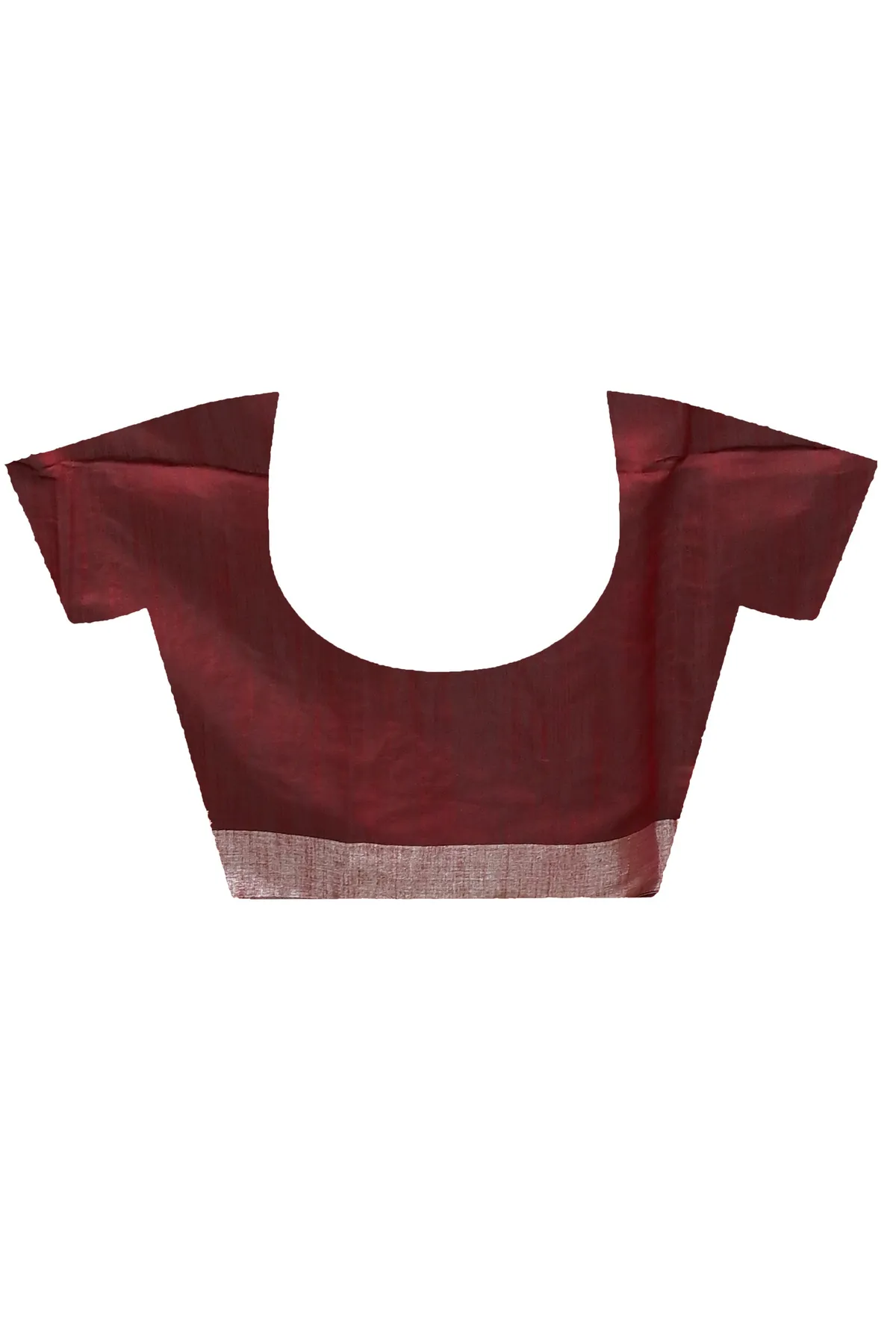 DipDiya Cotton Blended Maroon Paroni Heritage of Bengali Embroidery Handloom sarees