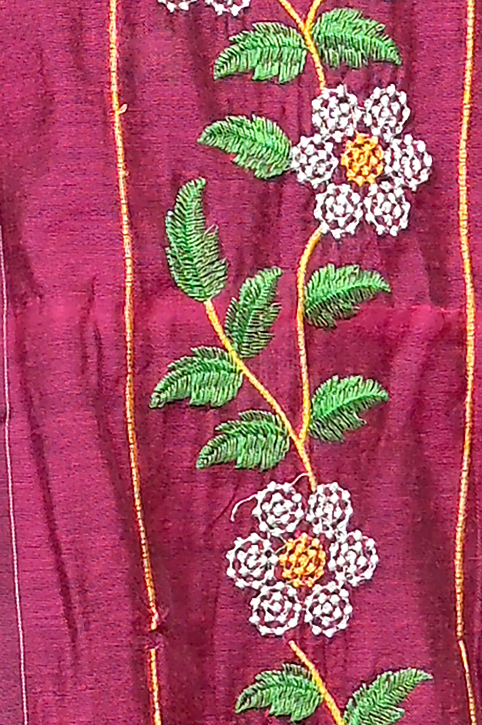 DipDiya Cotton Blended Merron Paraya Crafted by Artisans Embroidery Handloom sarees