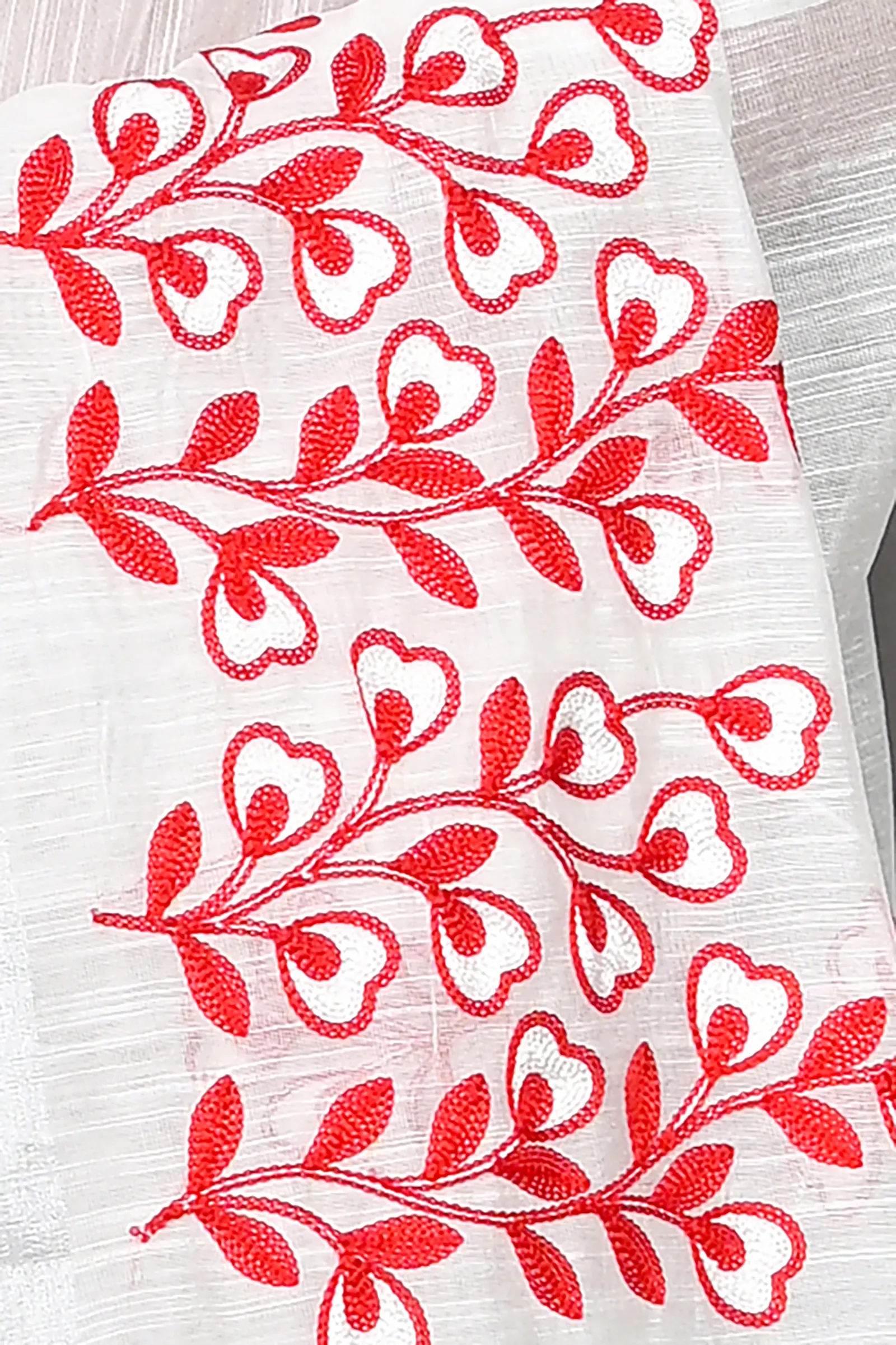 DipDiya Cotton Blended White Paroni Weaves with a Story Embroidery Handloom sarees