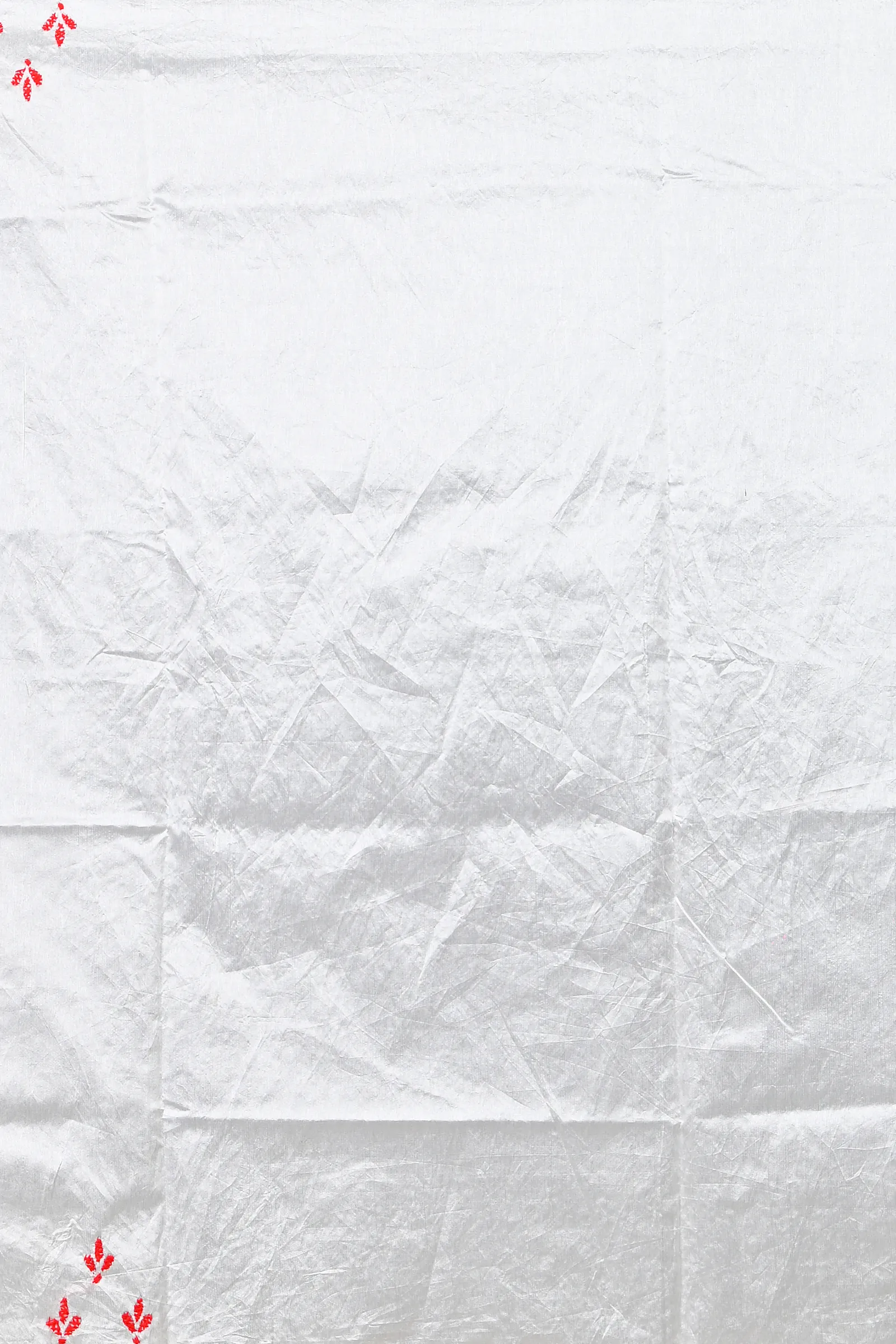 DipDiya Cotton Blended White Soumika Crafted with Soul Kantha Stitch Sarees