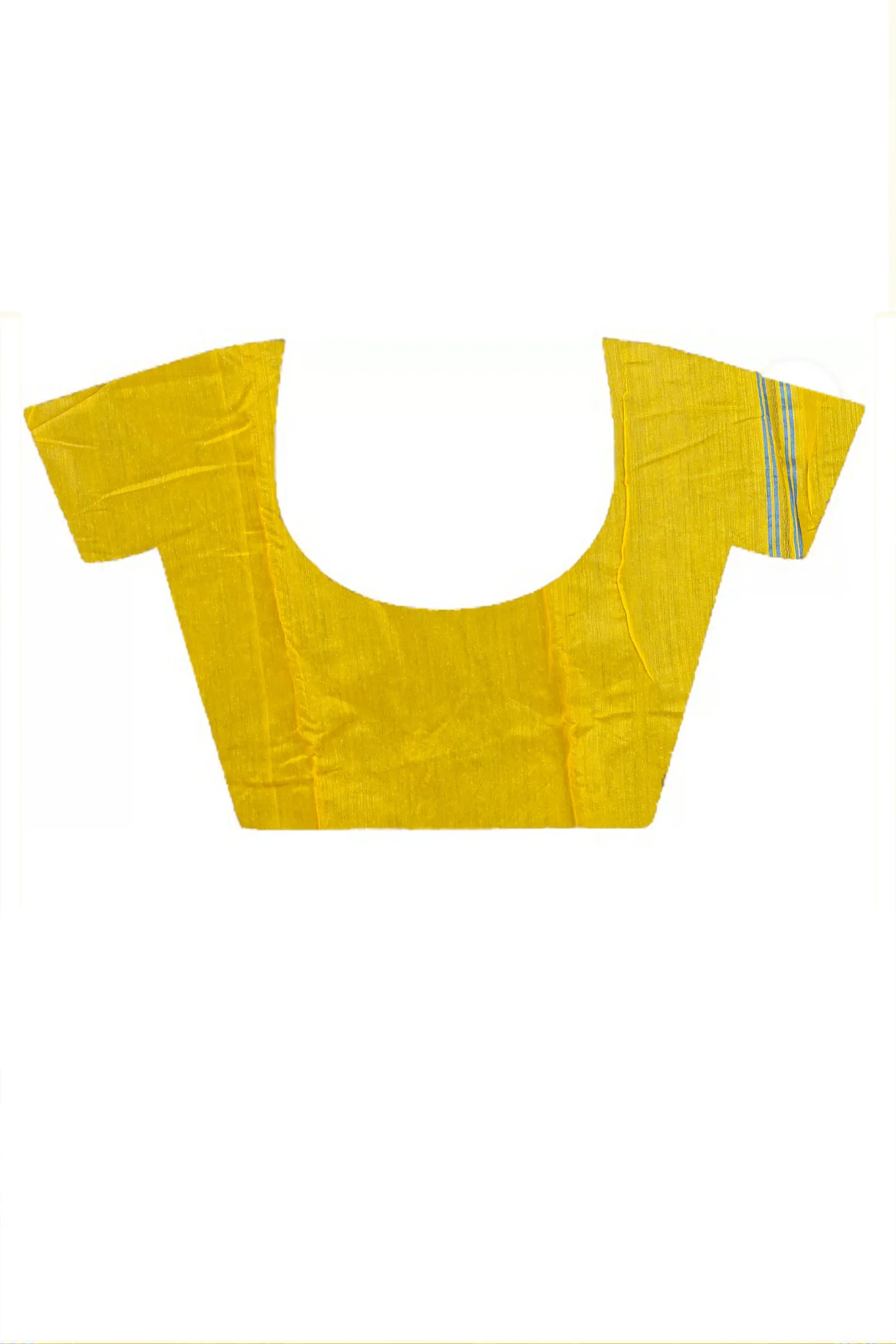 DipDiya Cotton Blended Yellow Blue Parv Masterfully Woven Jamdani Sarees