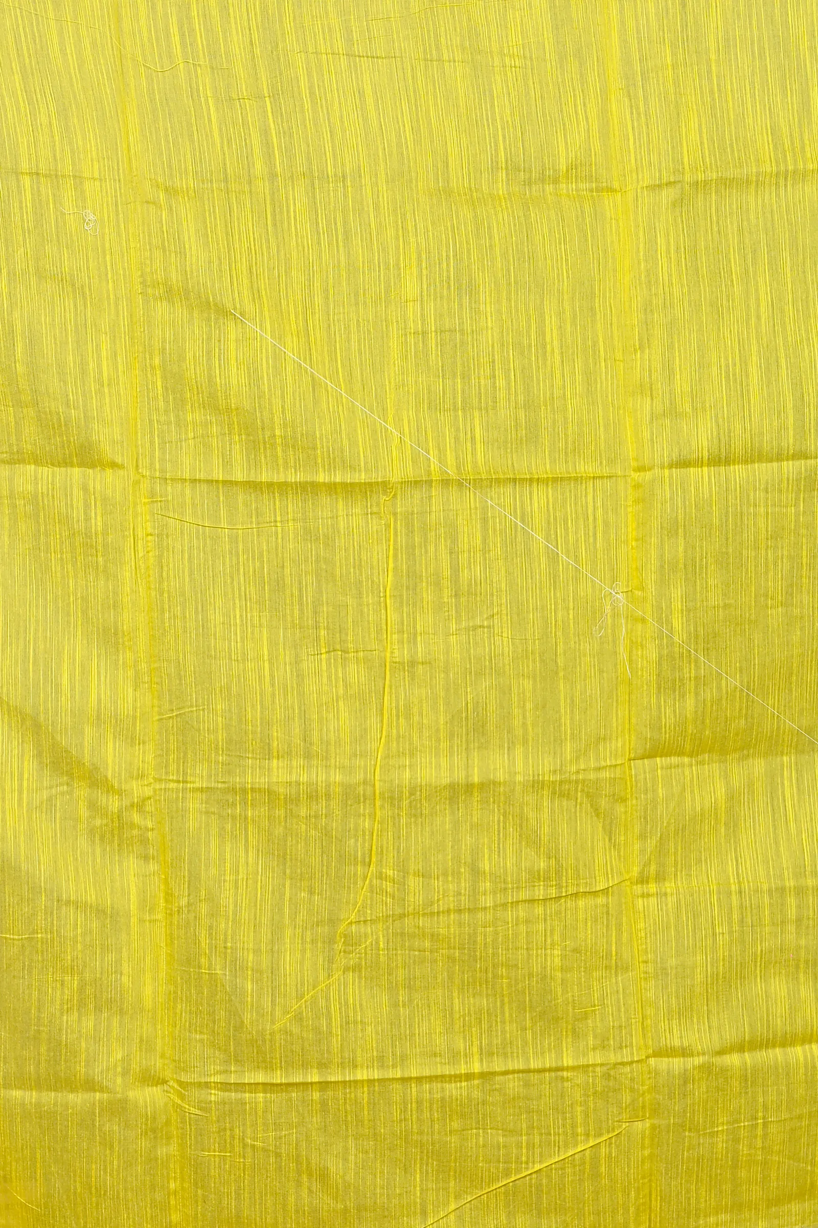 DipDiya Cotton Blended Yellow Parija Loom to Love Applique Sarees