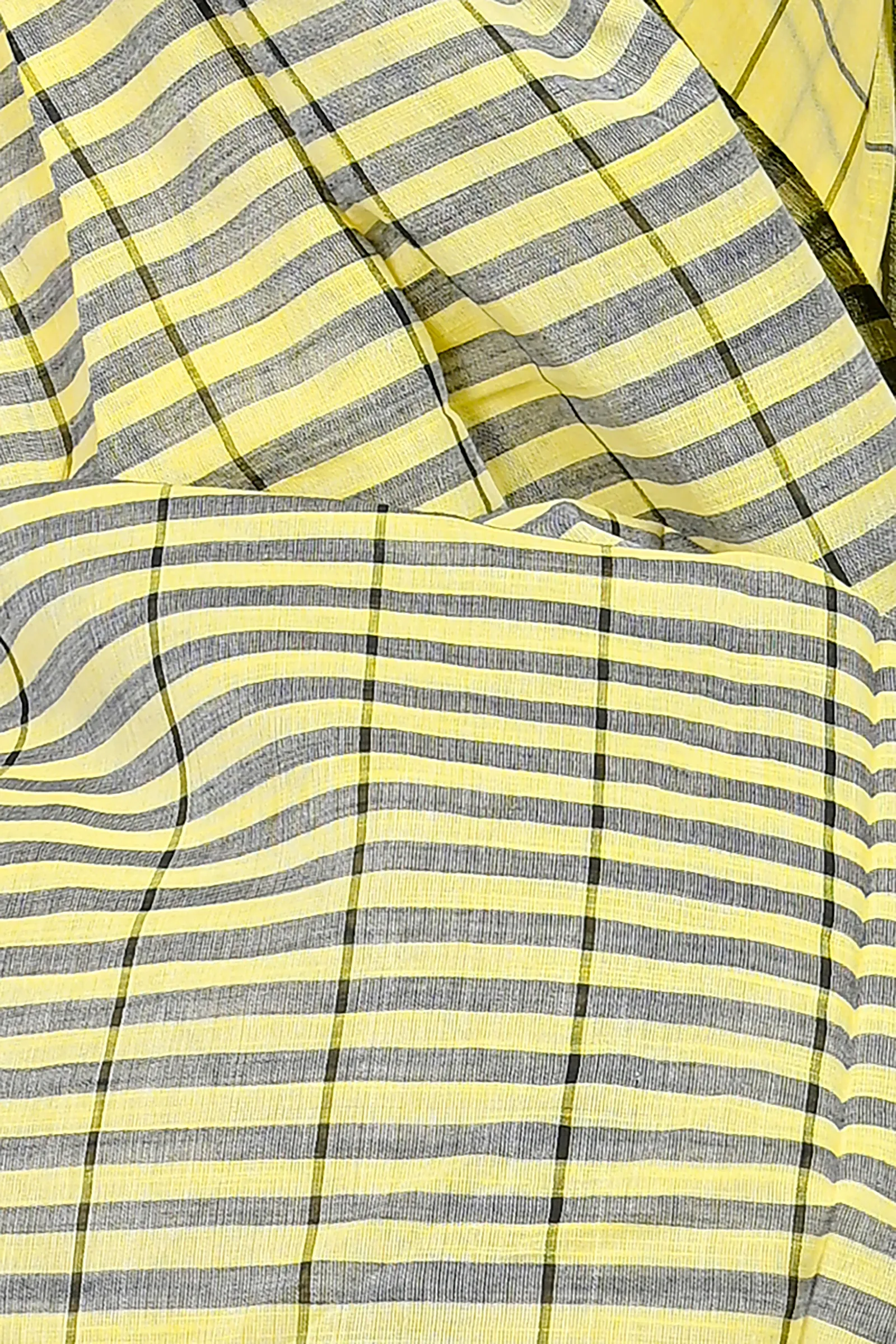 DipDiya Cotton Blended Yellow Parodhi Masterfully Woven Handloom Sarees