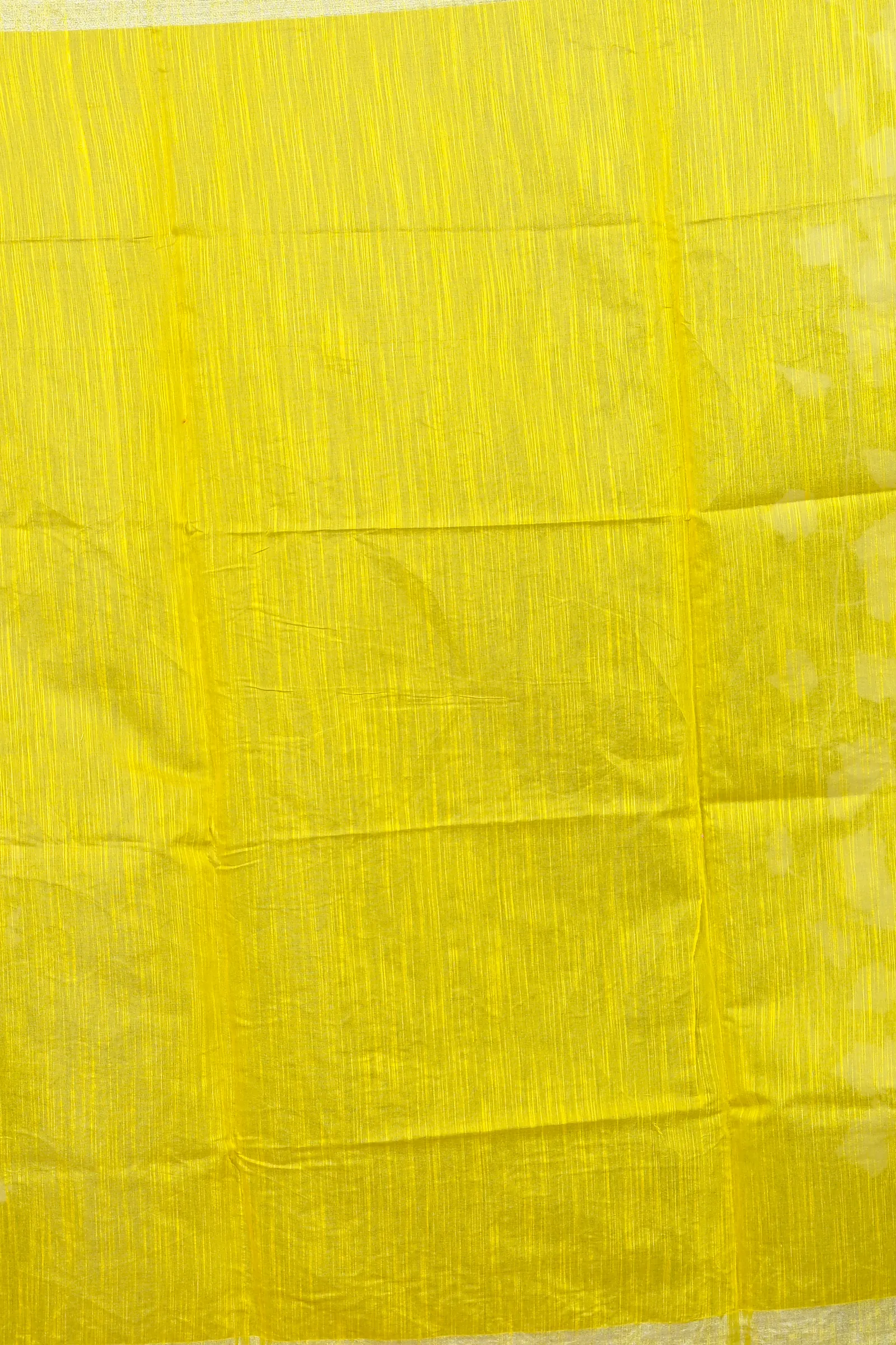 DipDiya Cotton Blended Yellow Red Parik The Bengali Classic Applique Sarees