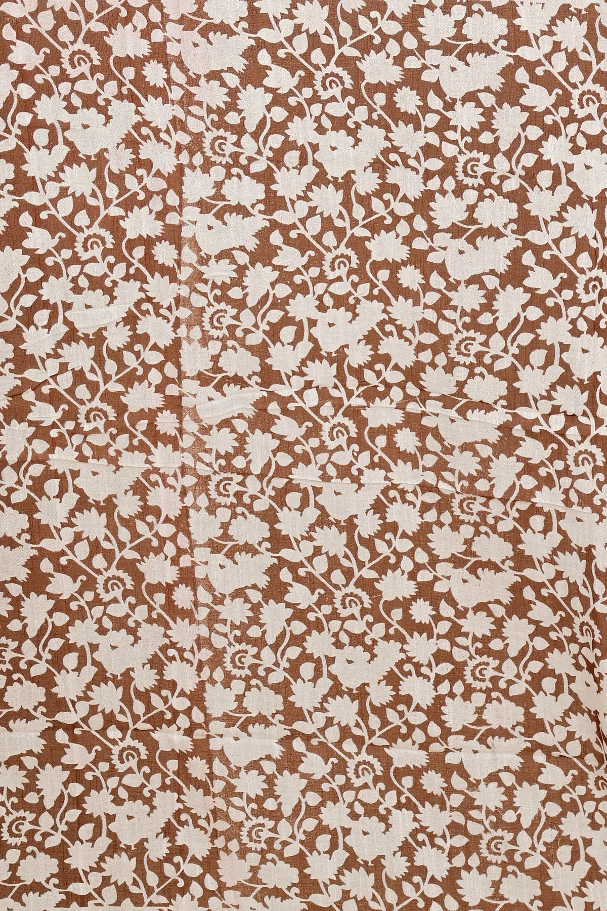 DipDiya Cotton Brown Sebai Classic Bengali Batik Print Sarees