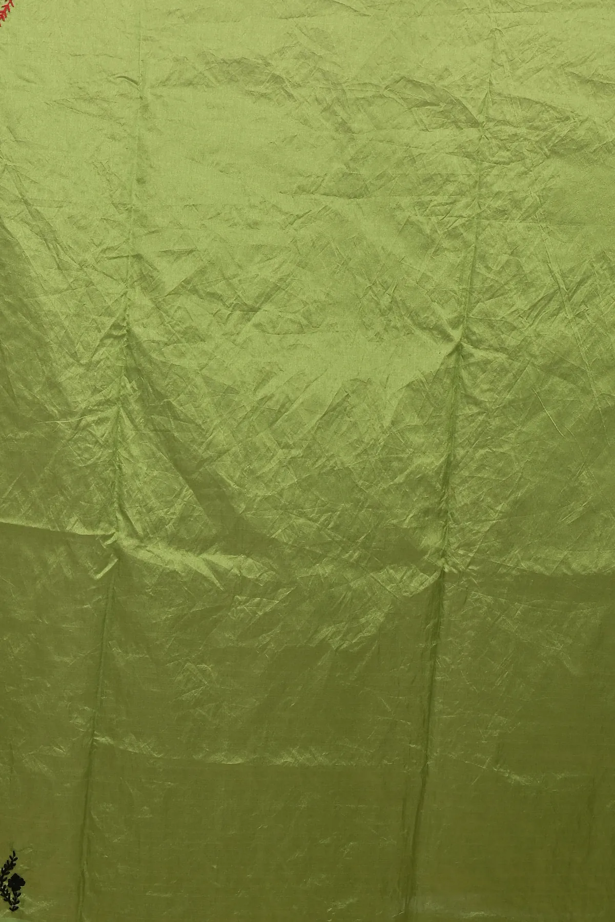 DipDiya Cotton Dark Green Piaja Timeless Elegance Kantha Stitch Sarees