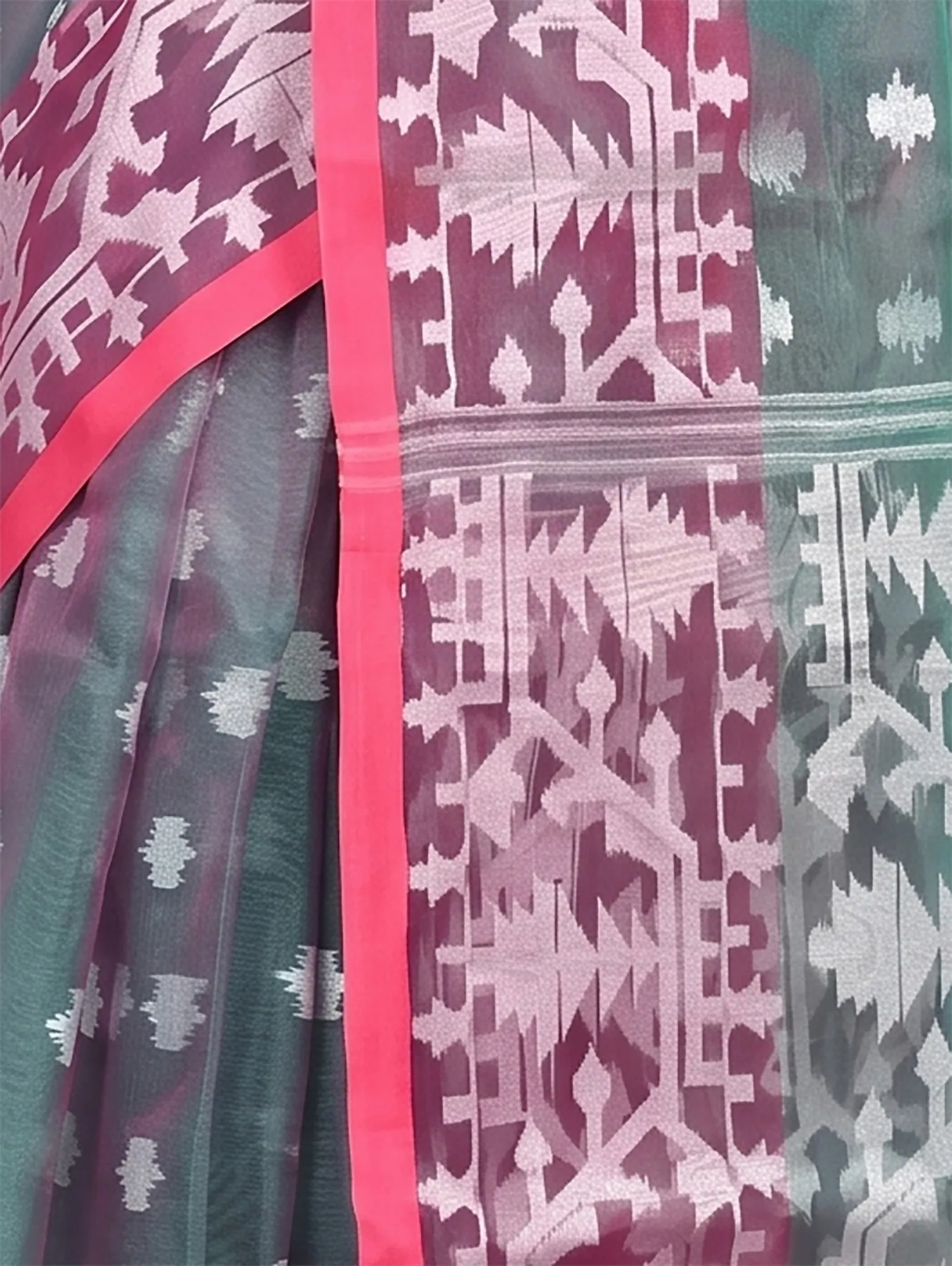 DipDiya Cotton Light Green Monimal Heritage of Bengali Muslin sarees