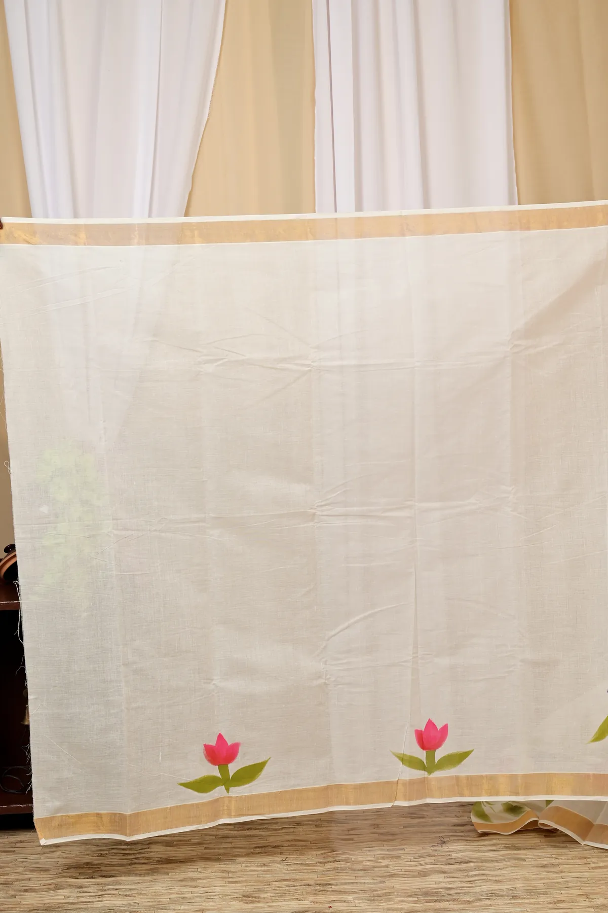 DipDiya Cotton Multi Color Hataka Artisan Wovens Hand Painted Sarees