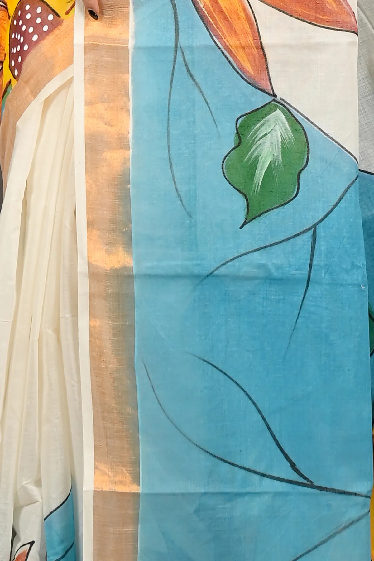 DipDiya Cotton Multi Color Hataka Bengal’s Legacy Hand Painted Sarees